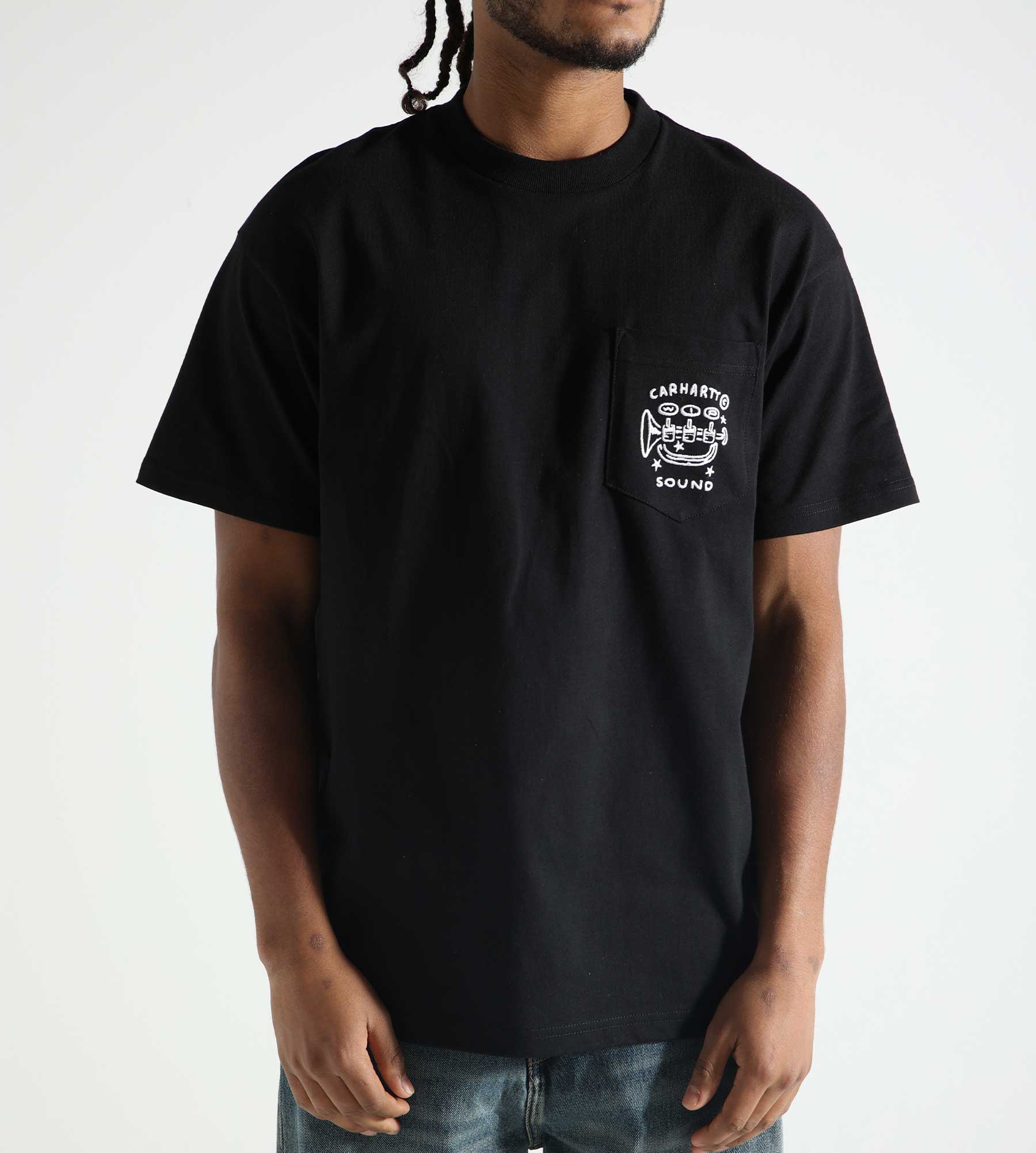 Carhartt WIP Fragments Pocket T-Shirt Black White