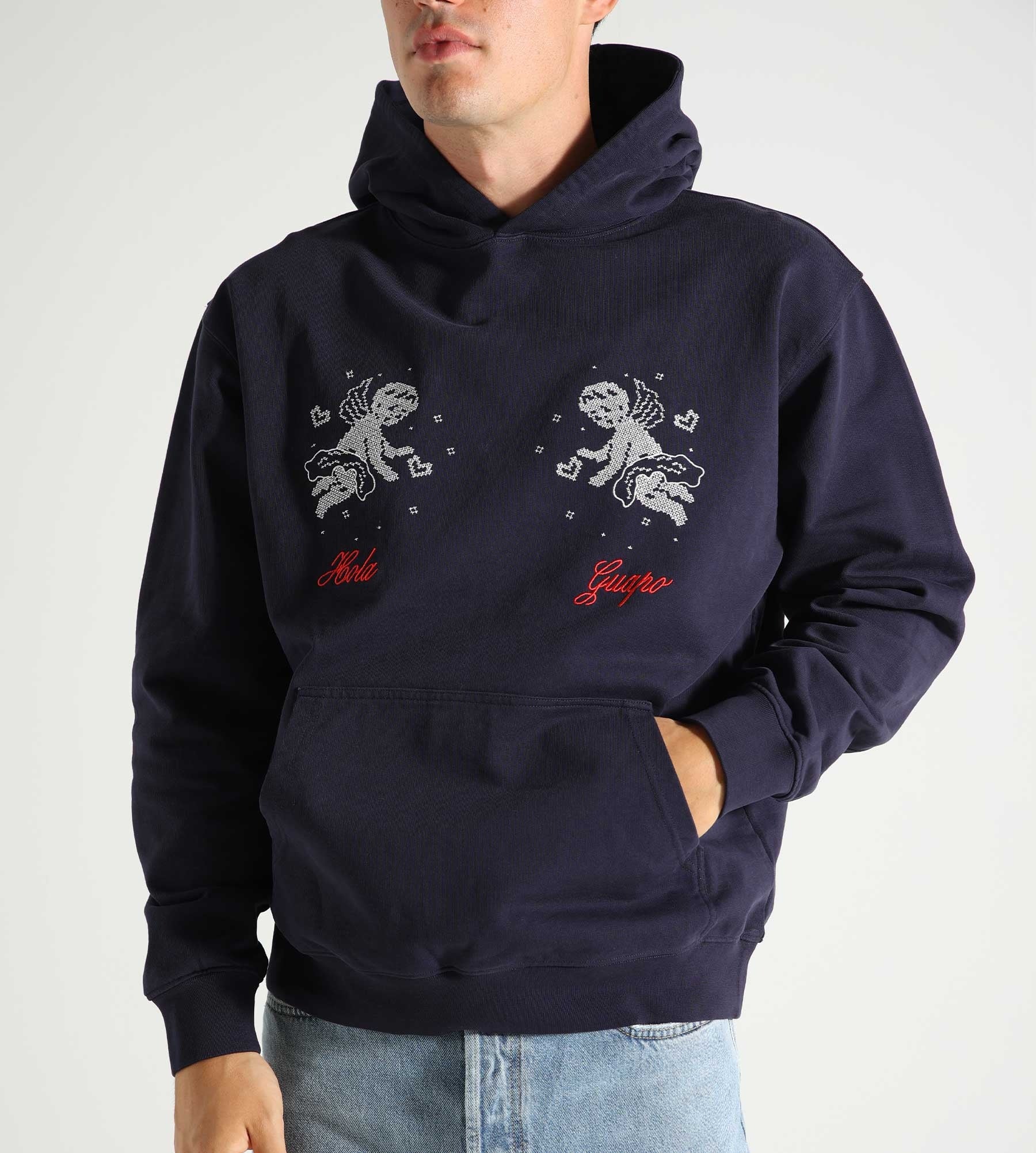 Carne Bollente Hola Guapo Navy Hoodie