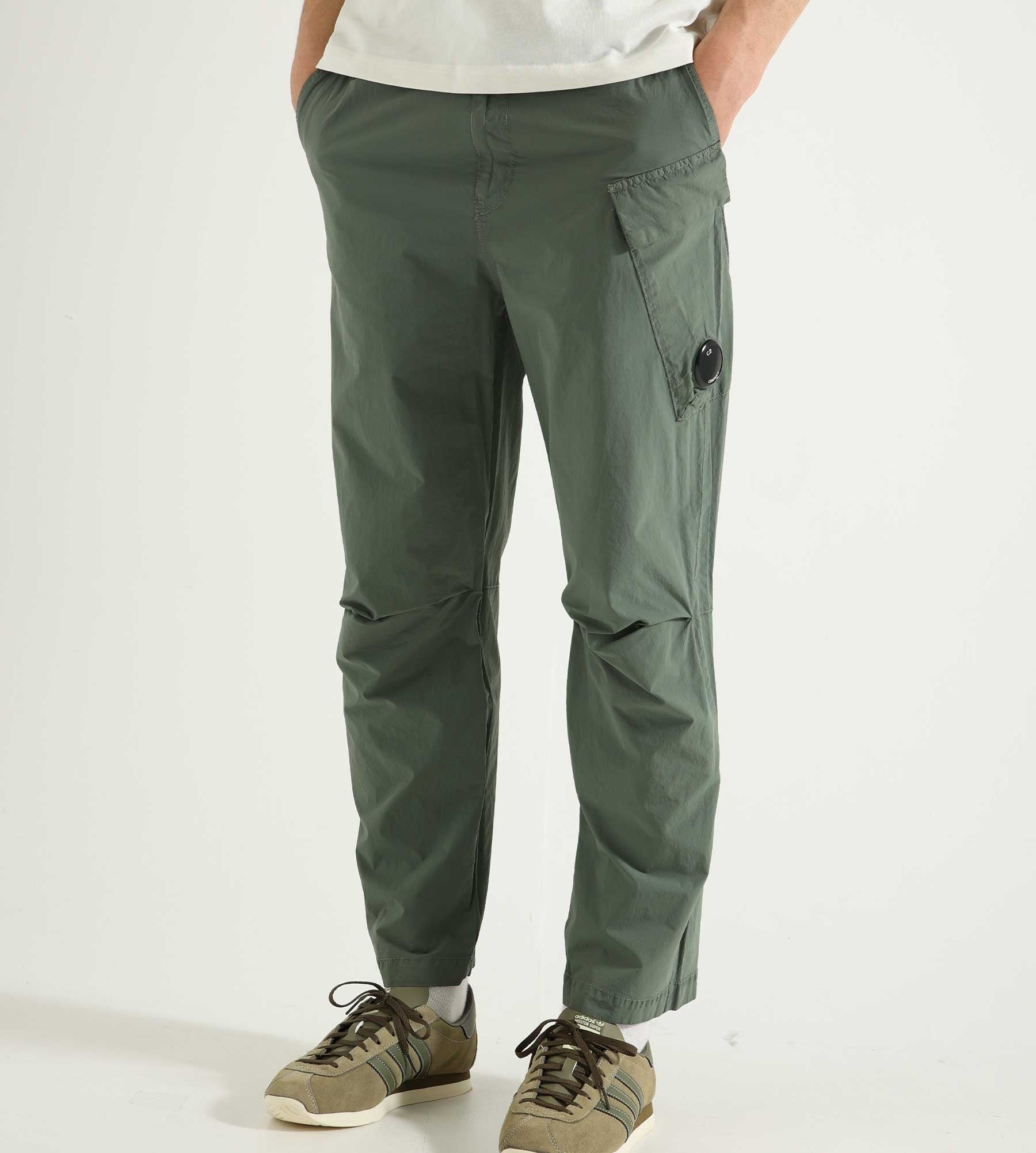 C.P. Company Flatt Nylon Regular Utility Pants Agave Green