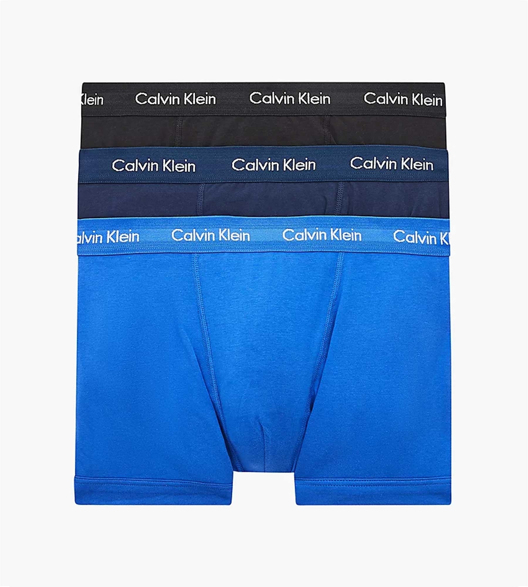 Calvin Klein Trunk 3Pk C-Black Blue Blue