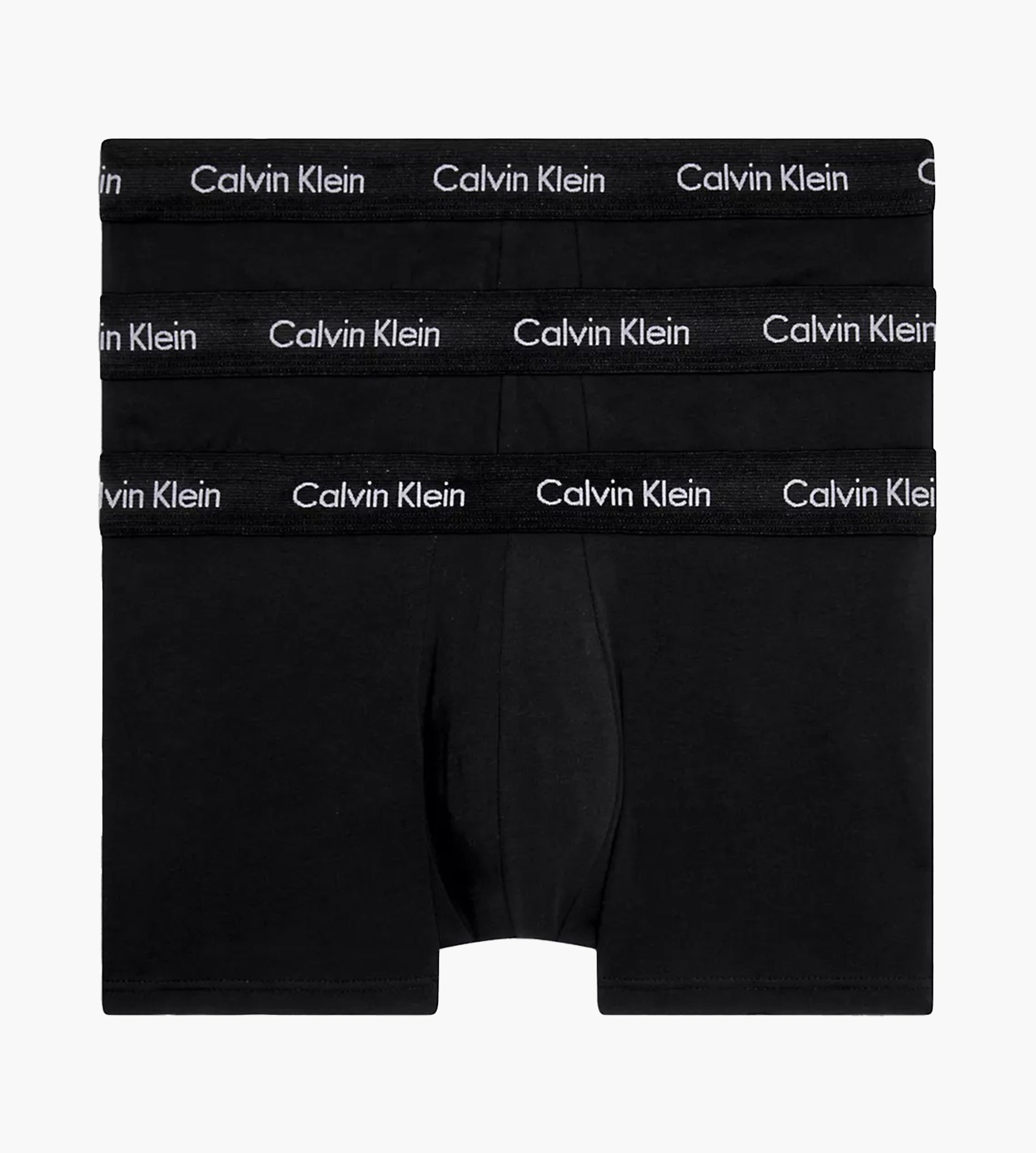 Calvin Klein 3 Pack Low Rise Trunk Black W. Black Wb