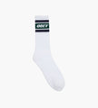 Obey Cooper II Socks White Eden Green