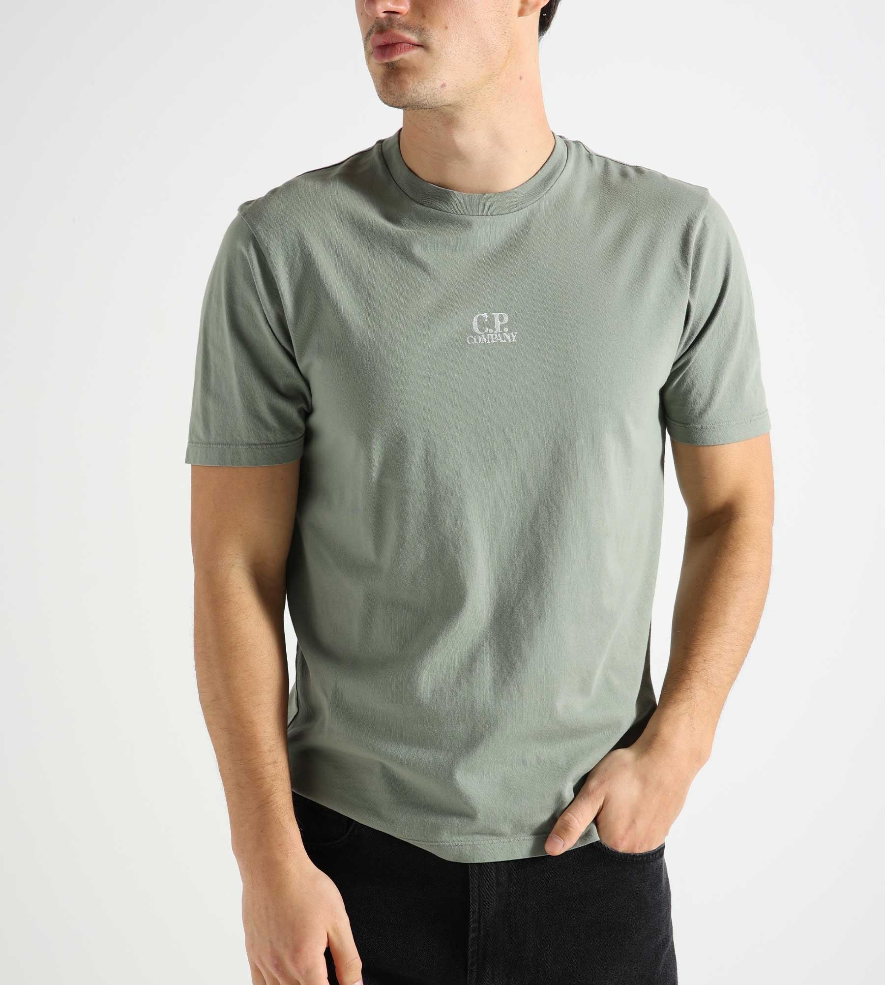 C.P. Company 24/1 Jersey Artisanal Three Cards T-Shirt Agave Green