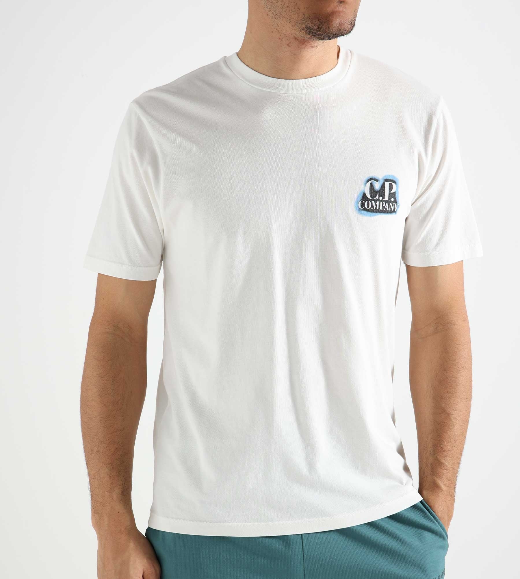 C.P. Company 24/1 Jersey Artisanal British Sailor T-Shirt Gauze White