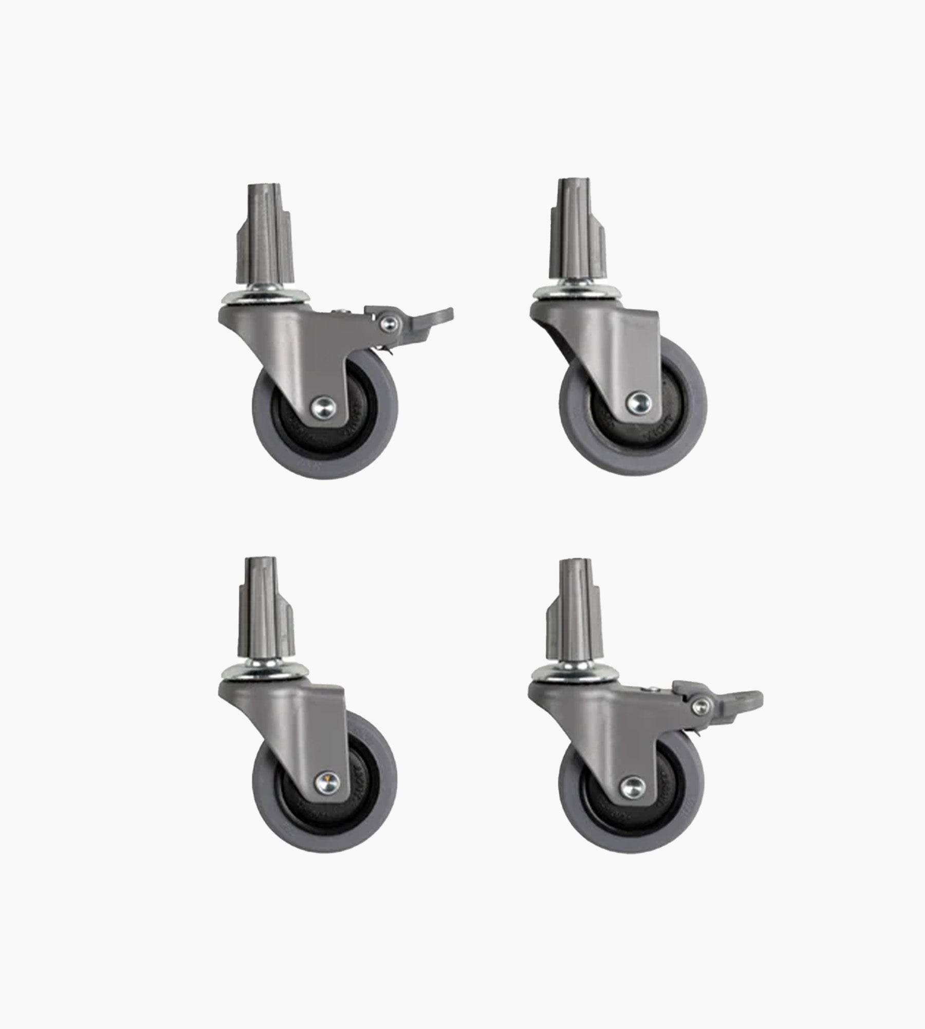 HAY Colour Crate Wheels Set Of 4 Medium Grey