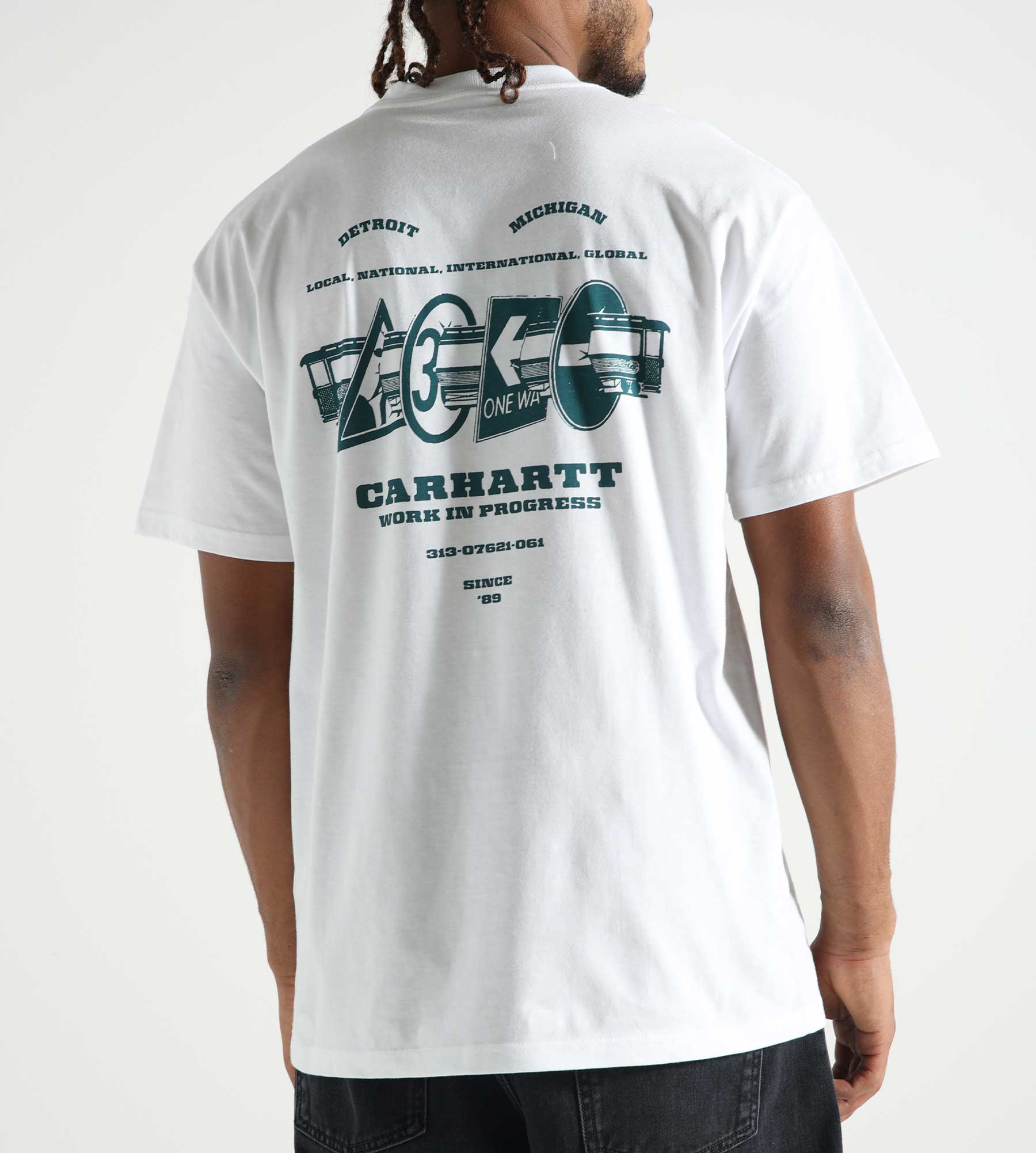 Carhartt WIP Runaway T-Shirt White Malachite