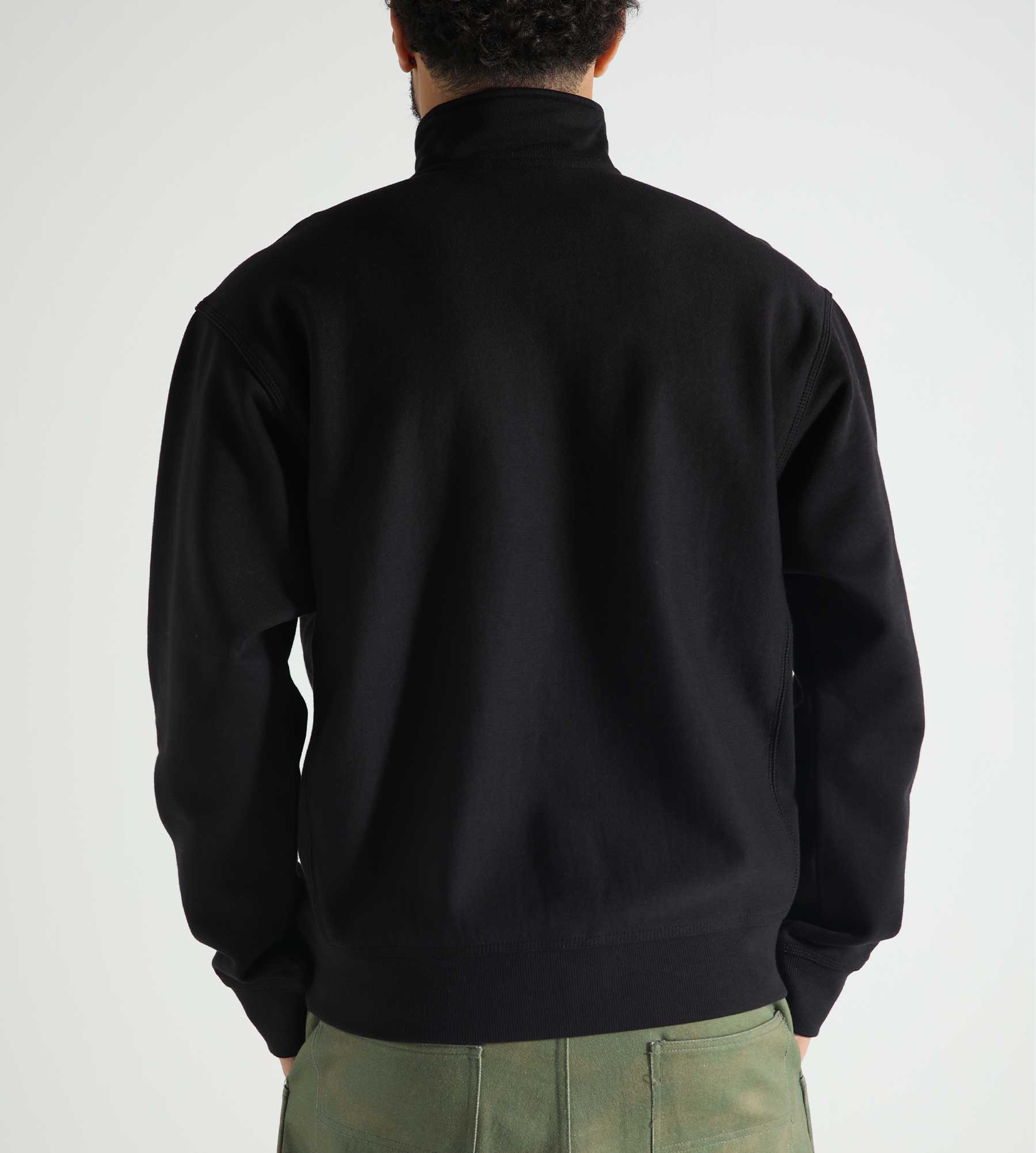 Carhartt WIP Half Zip American Script Sweater Black