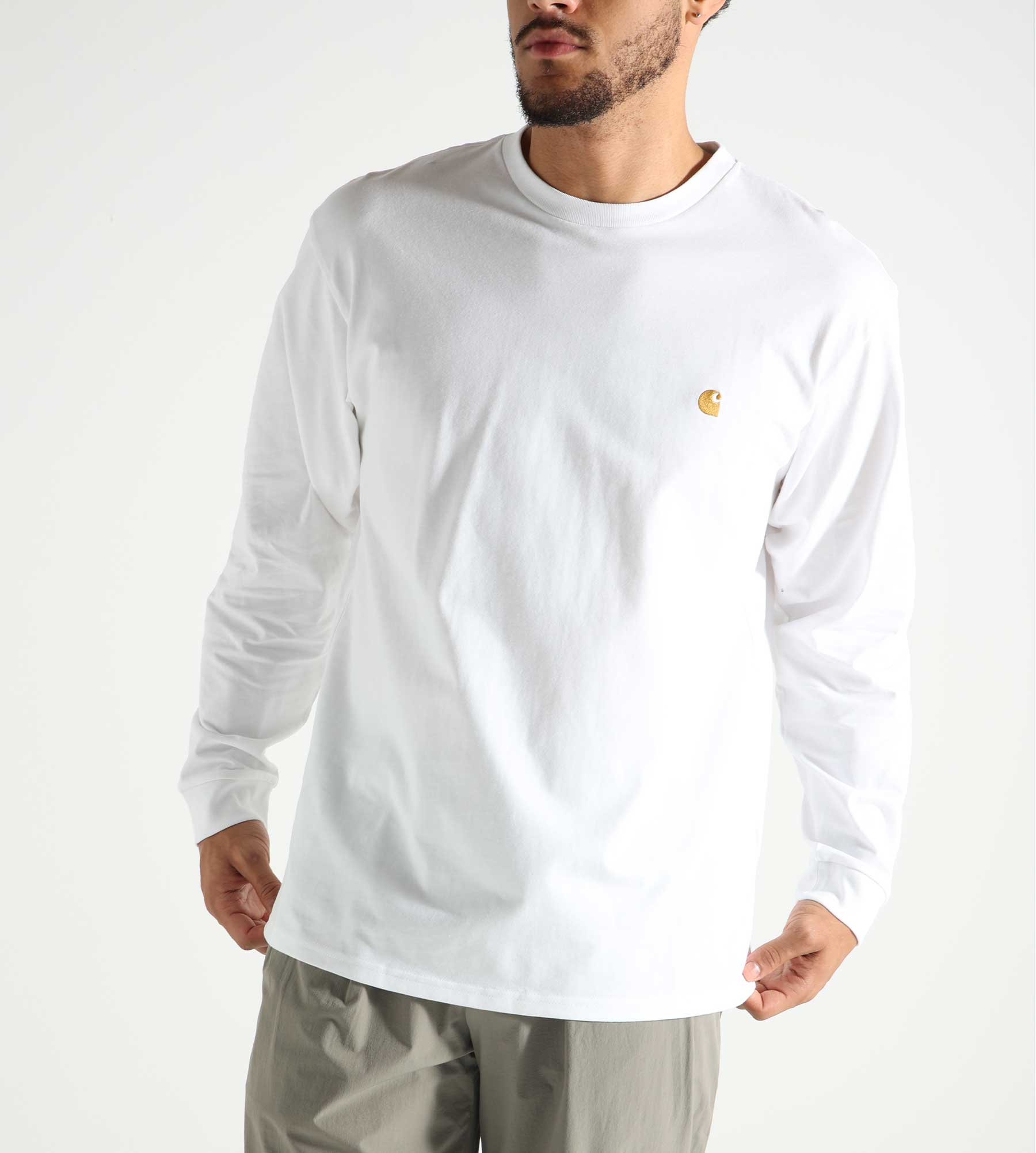 Carhartt WIP Longsleeve Chase White Gold