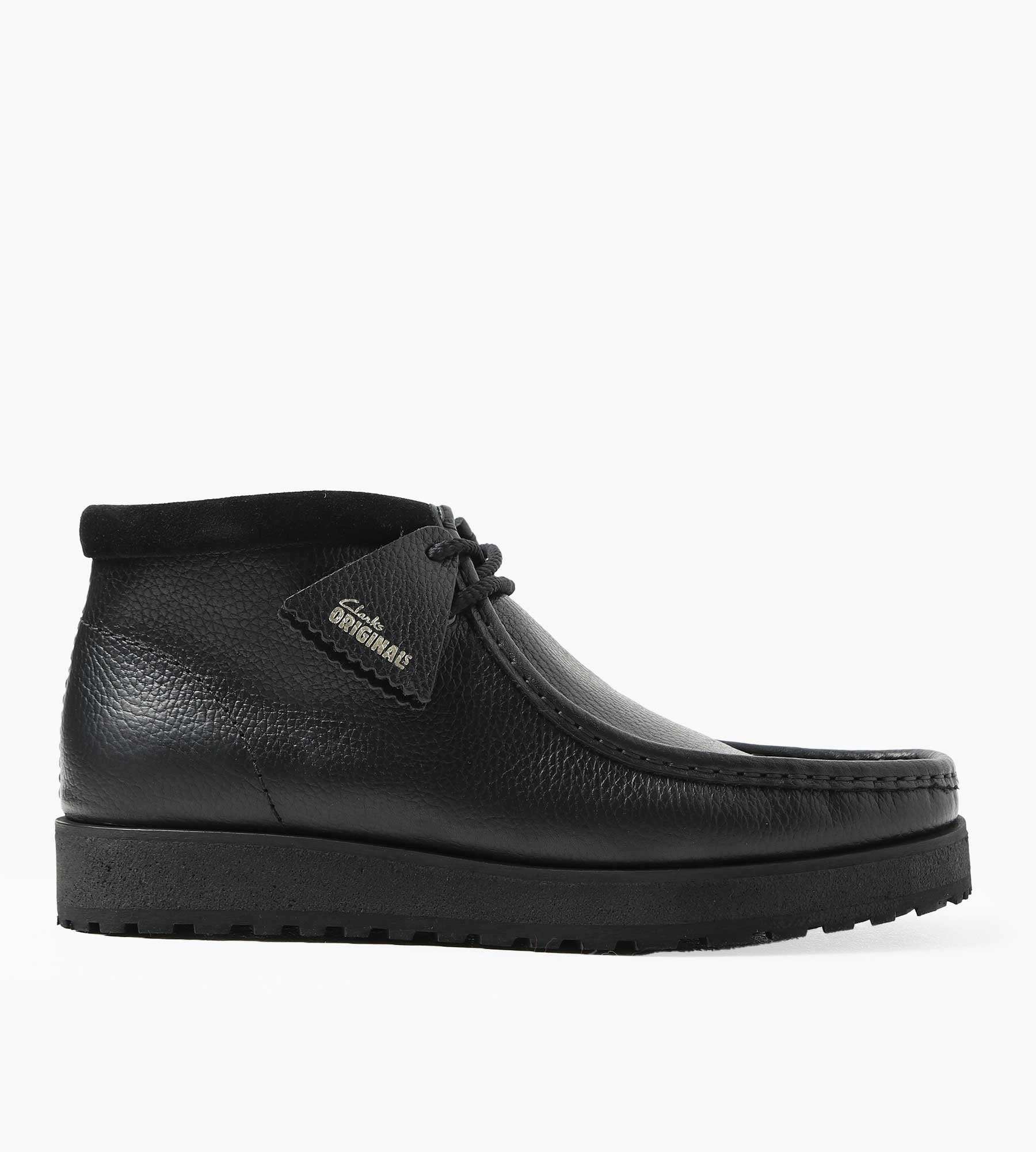 Clarks Originals Wallabee Scout Black Leather