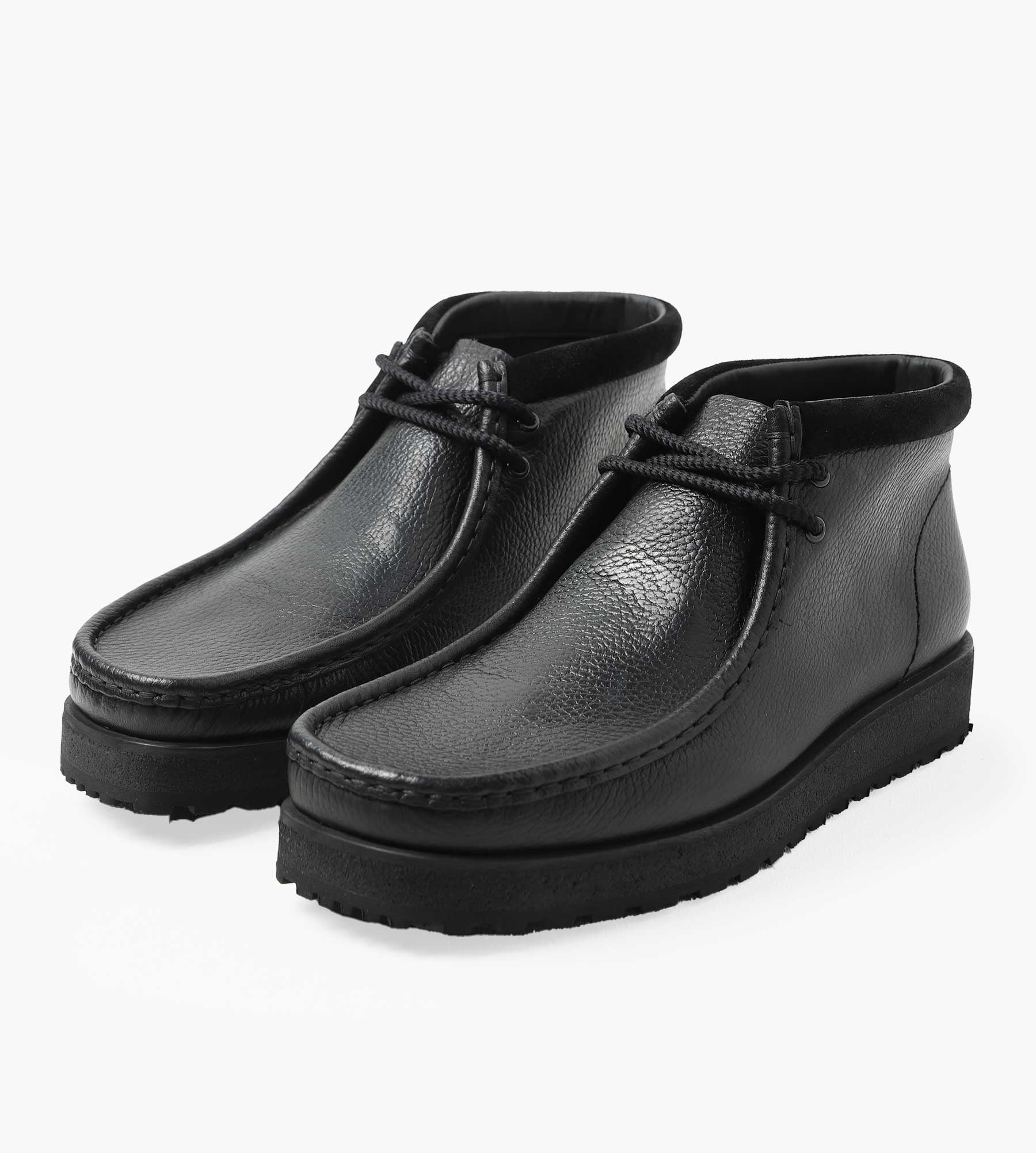 Clarks Originals Wallabee Scout Black Leather