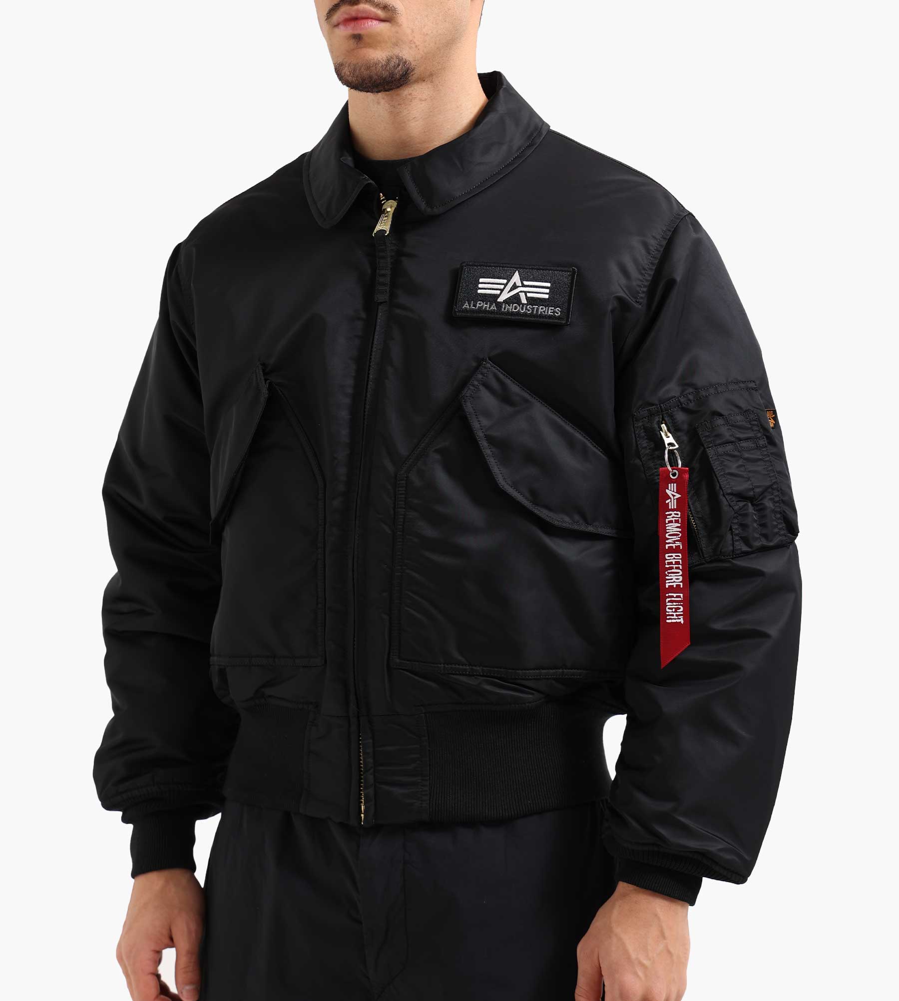 Alpha Industries CWU-45 Heritage Bomber Jacket Black