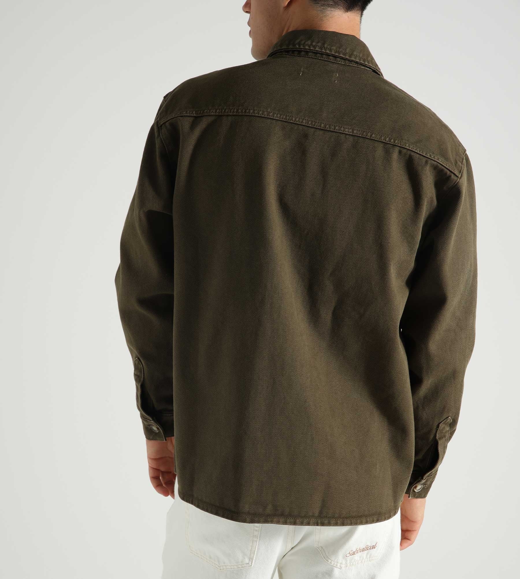 Flâneur Denim Shirt Army Green