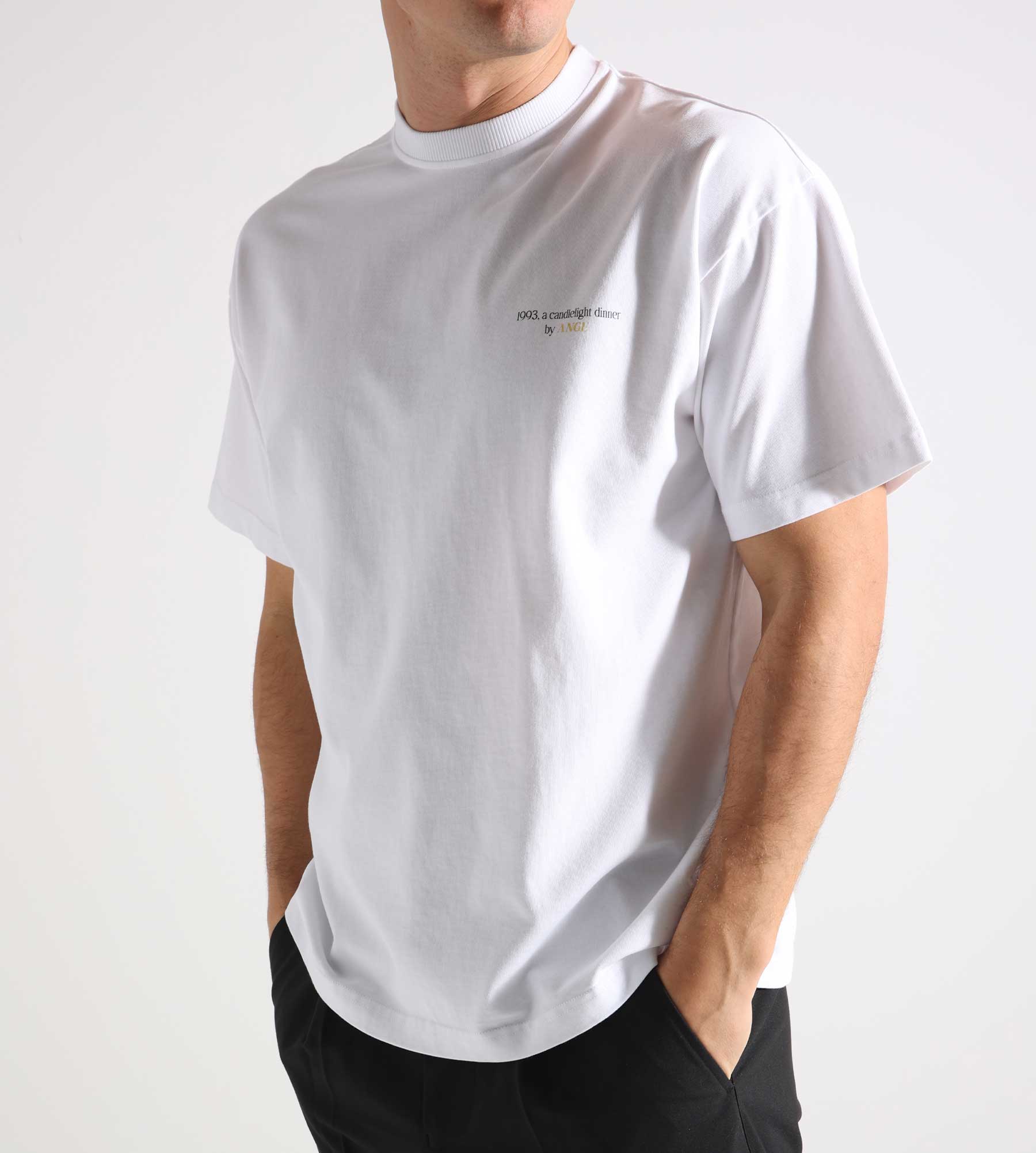 Ange Projects Dinner Tee White