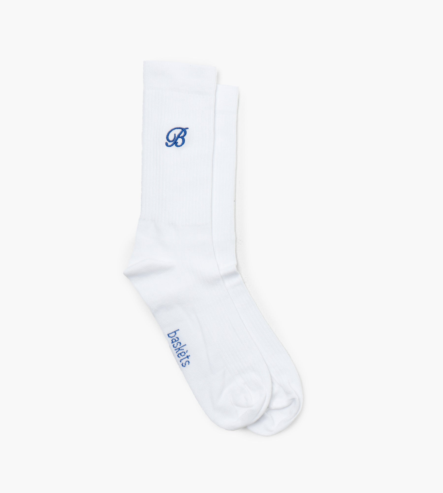 Baskèts Socks White Blue