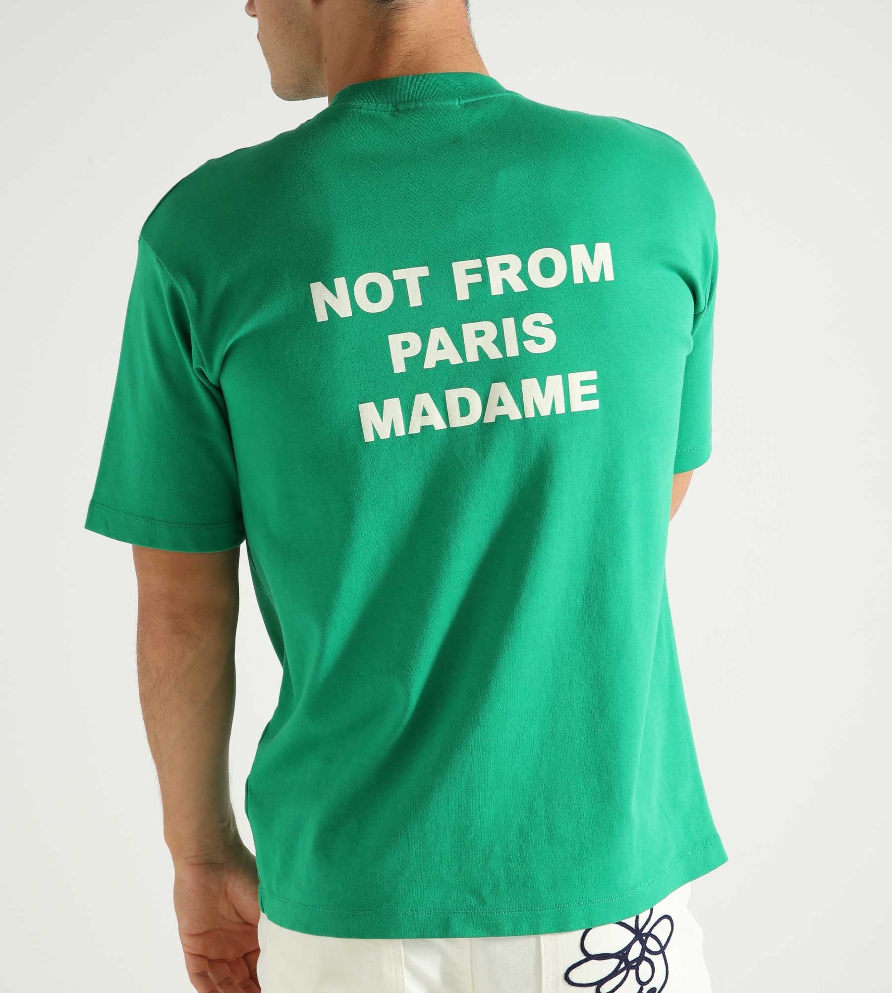 Drôle de Monsieur Le T-Shirt Slogan Green