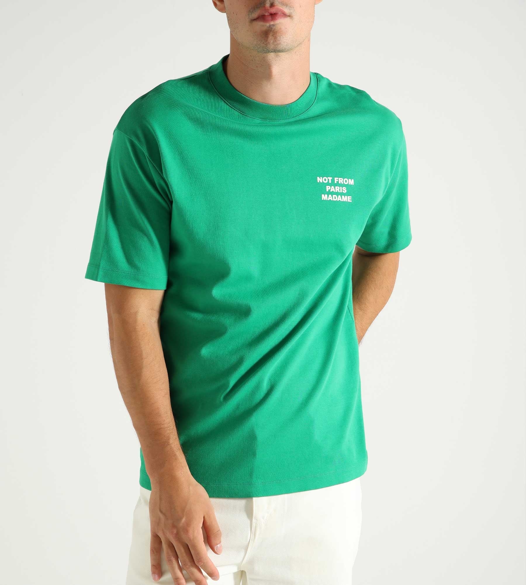 Drôle de Monsieur Le T-Shirt Slogan Green