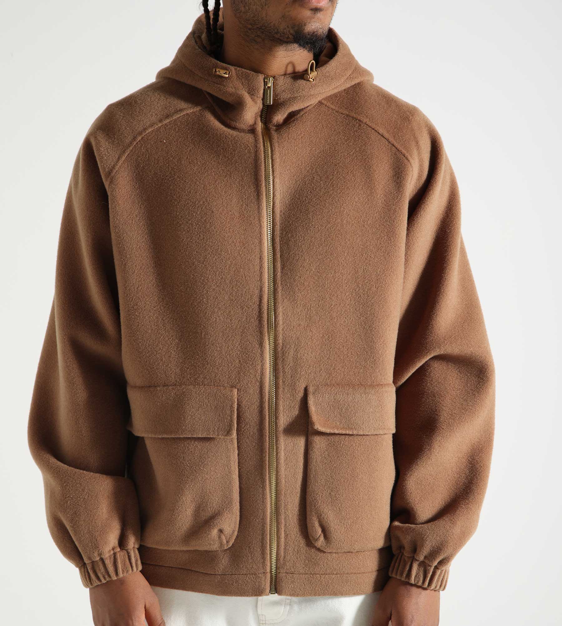 Drôle de Monsieur La Veste Capuche Laine Camel