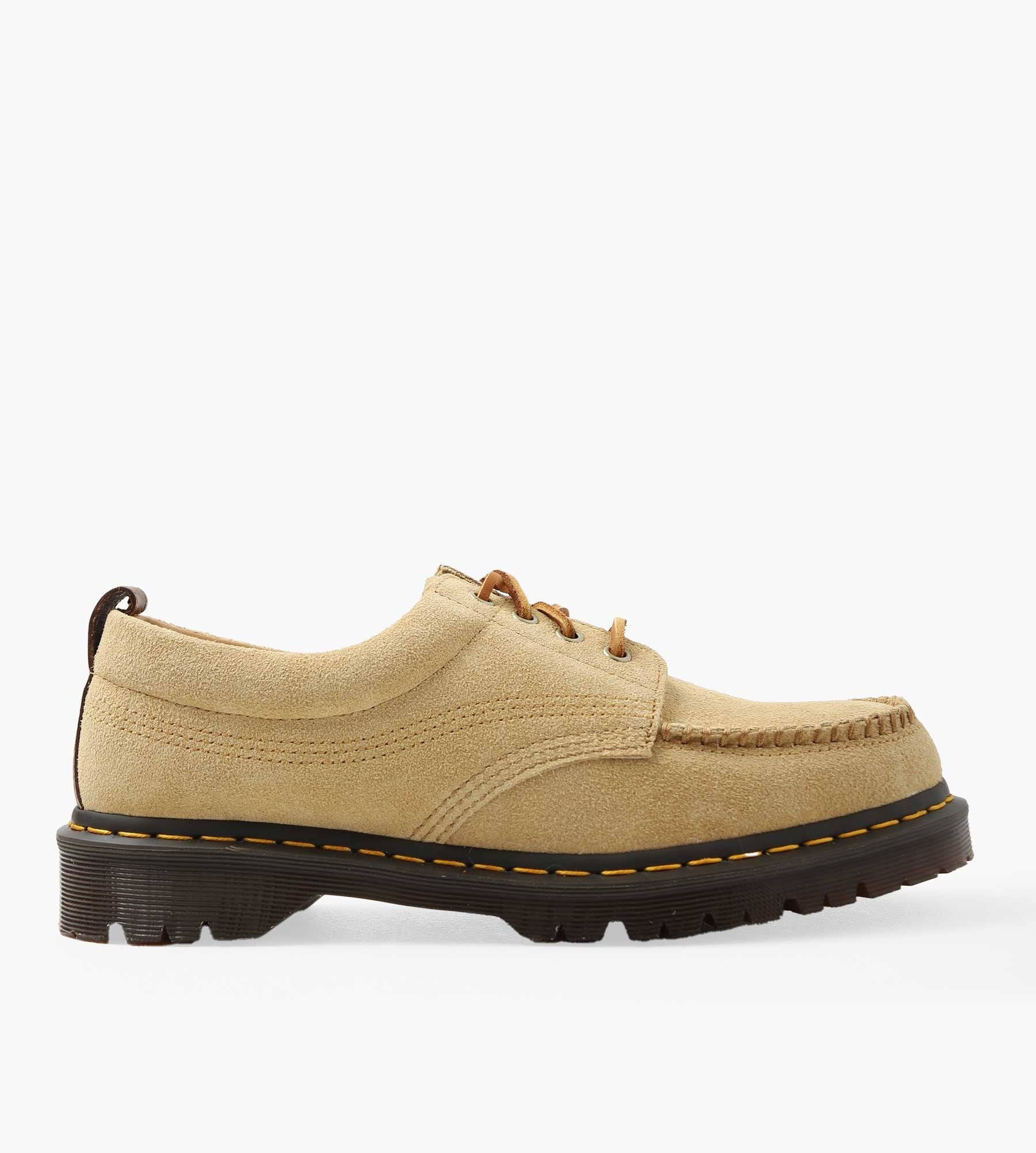 Dr. Martens Lowell Tan Hairy Suede & Butterscotch Orleans