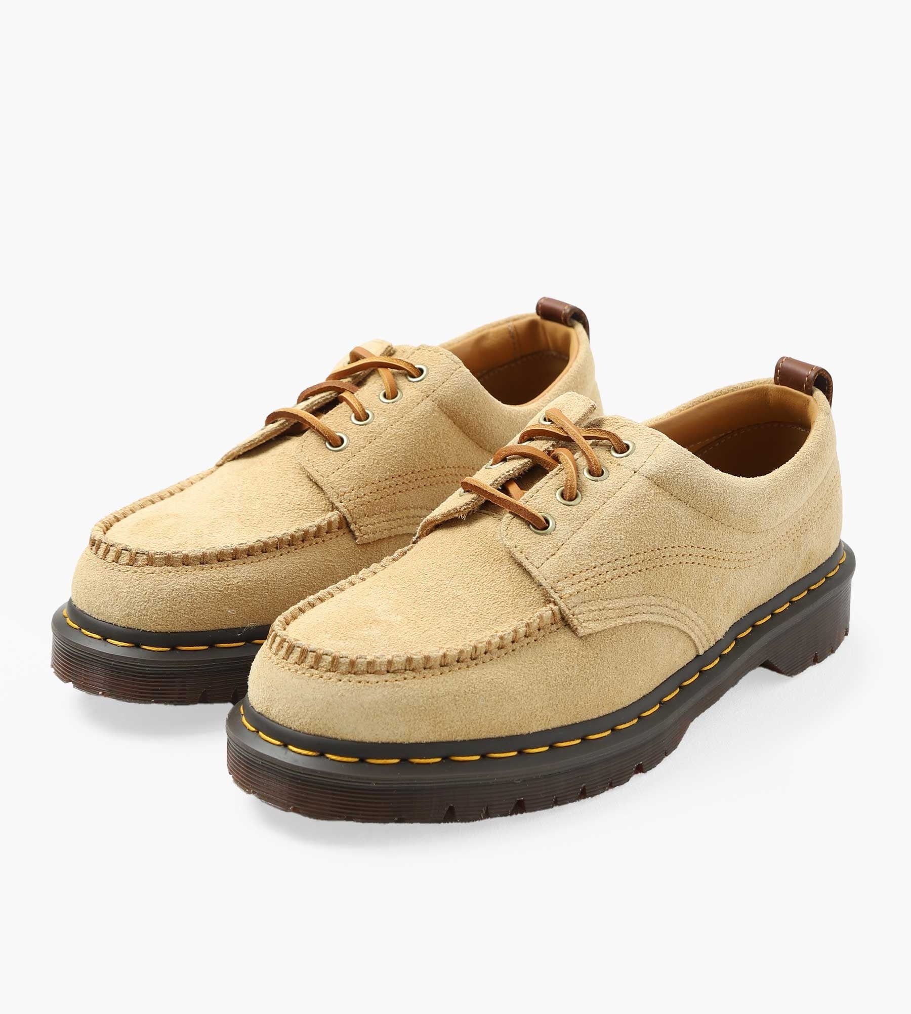 Dr. Martens Lowell Tan Hairy Suede & Butterscotch Orleans