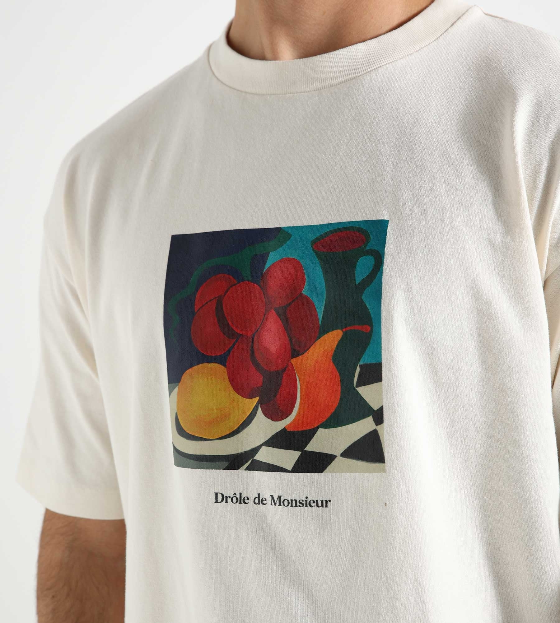 Drôle de Monsieur Le T-Shirt Nature Morte Cream