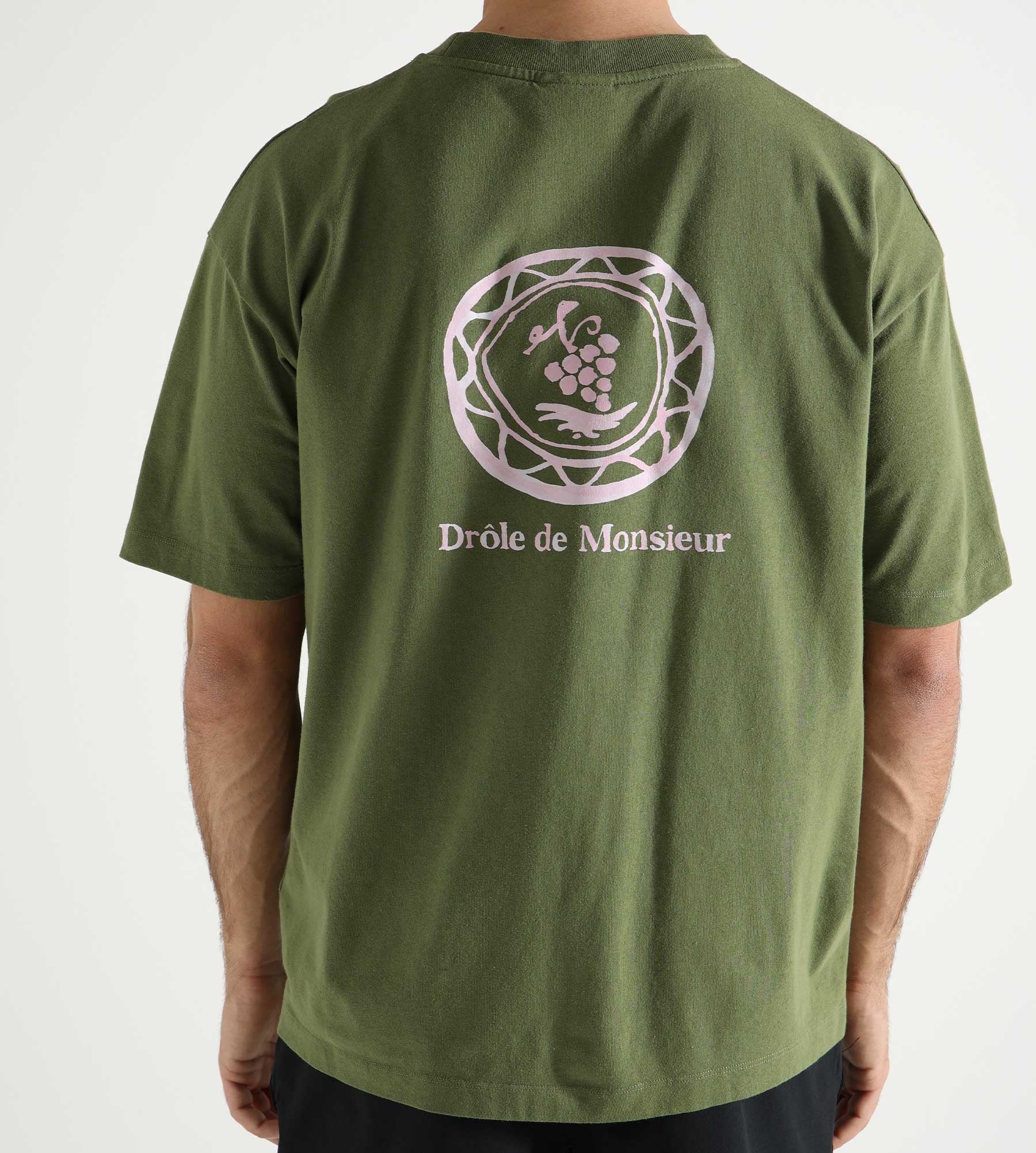 Drôle de Monsieur Le T-Shirt Art de la Table Kaki