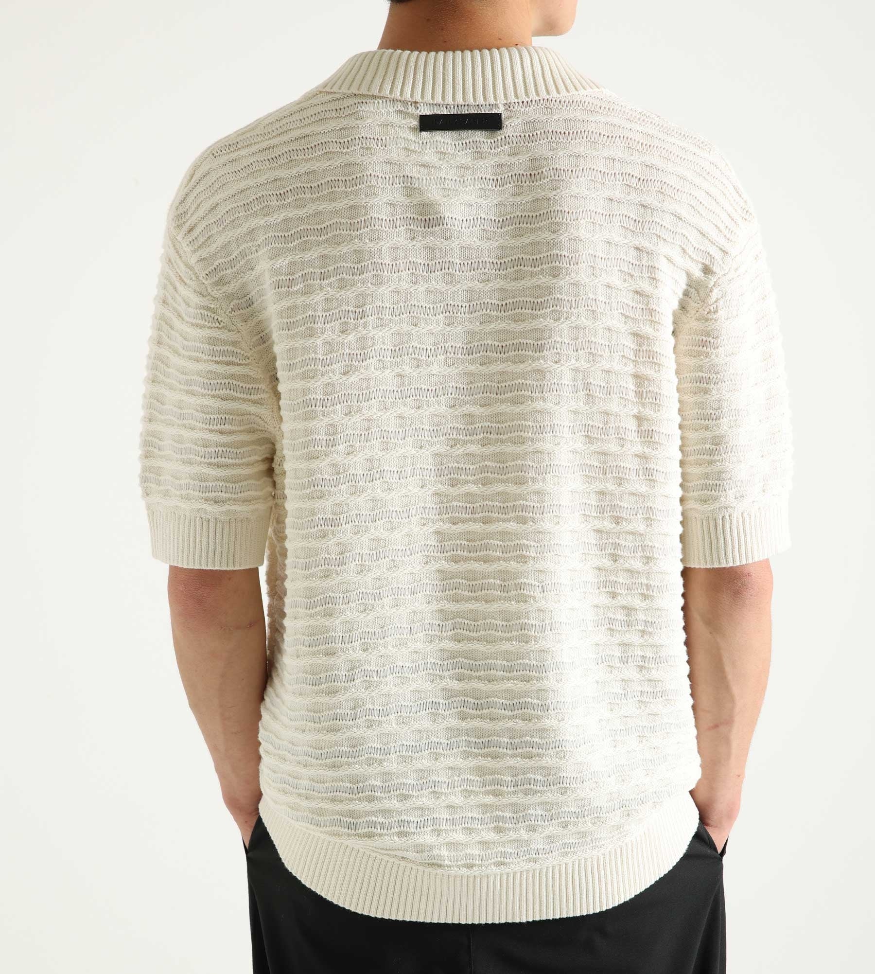 Daily Paper Jabir Knit Polo Frost White