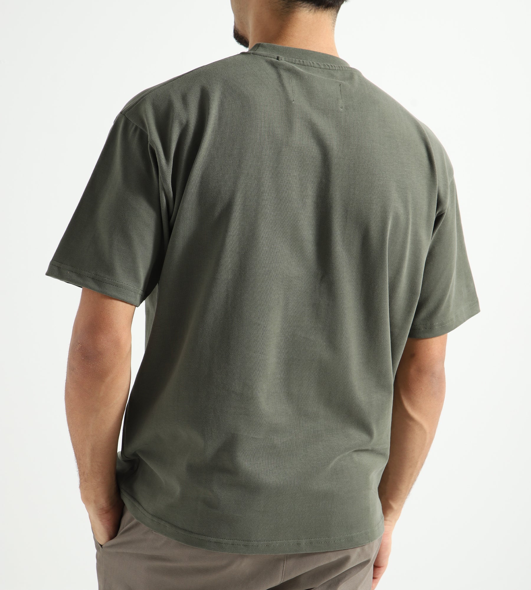 Baskèts Modern Essential Tee Moss Green