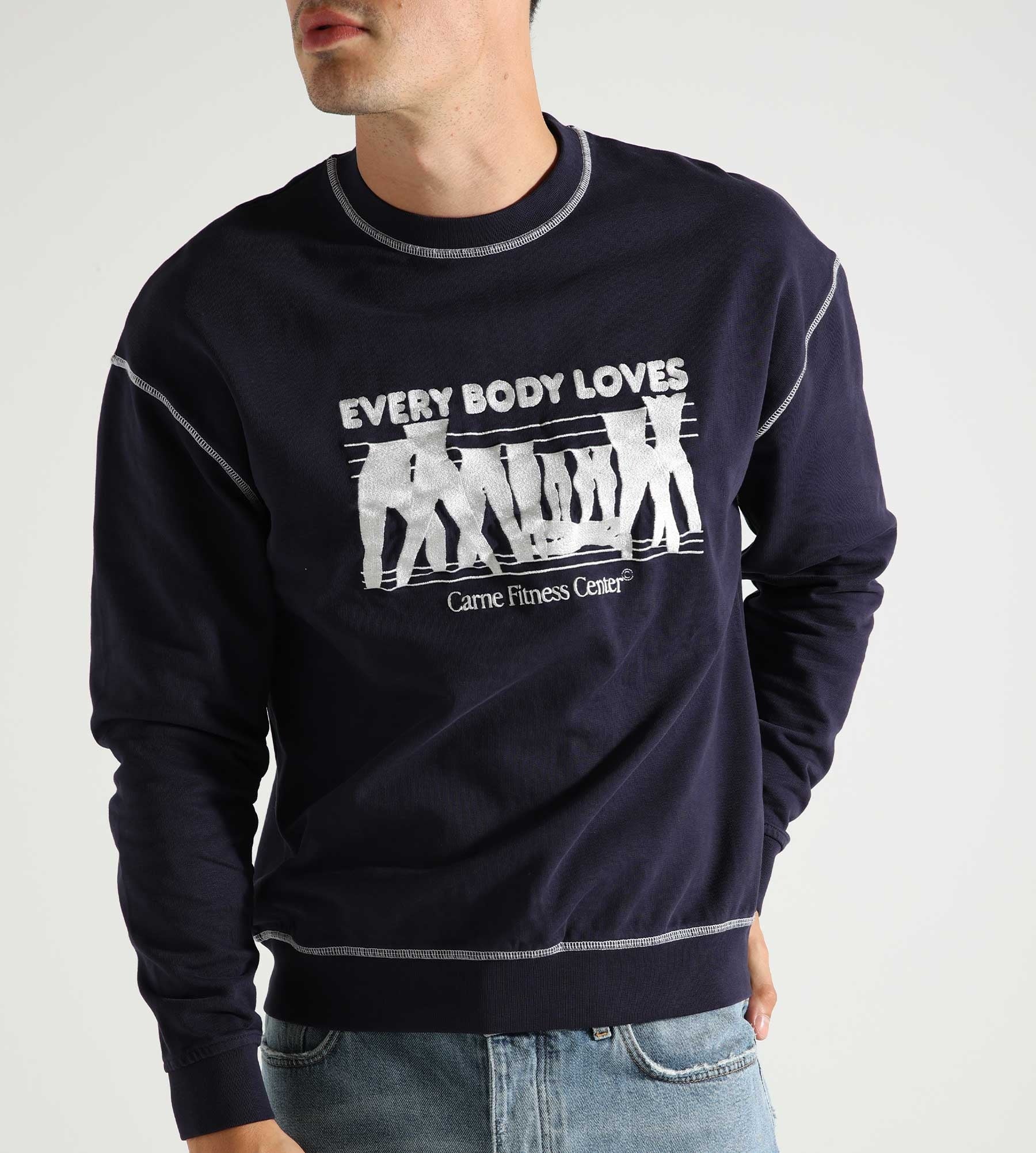 Carne Bollente Sweat Together, Stay Together Navy Longsleeve