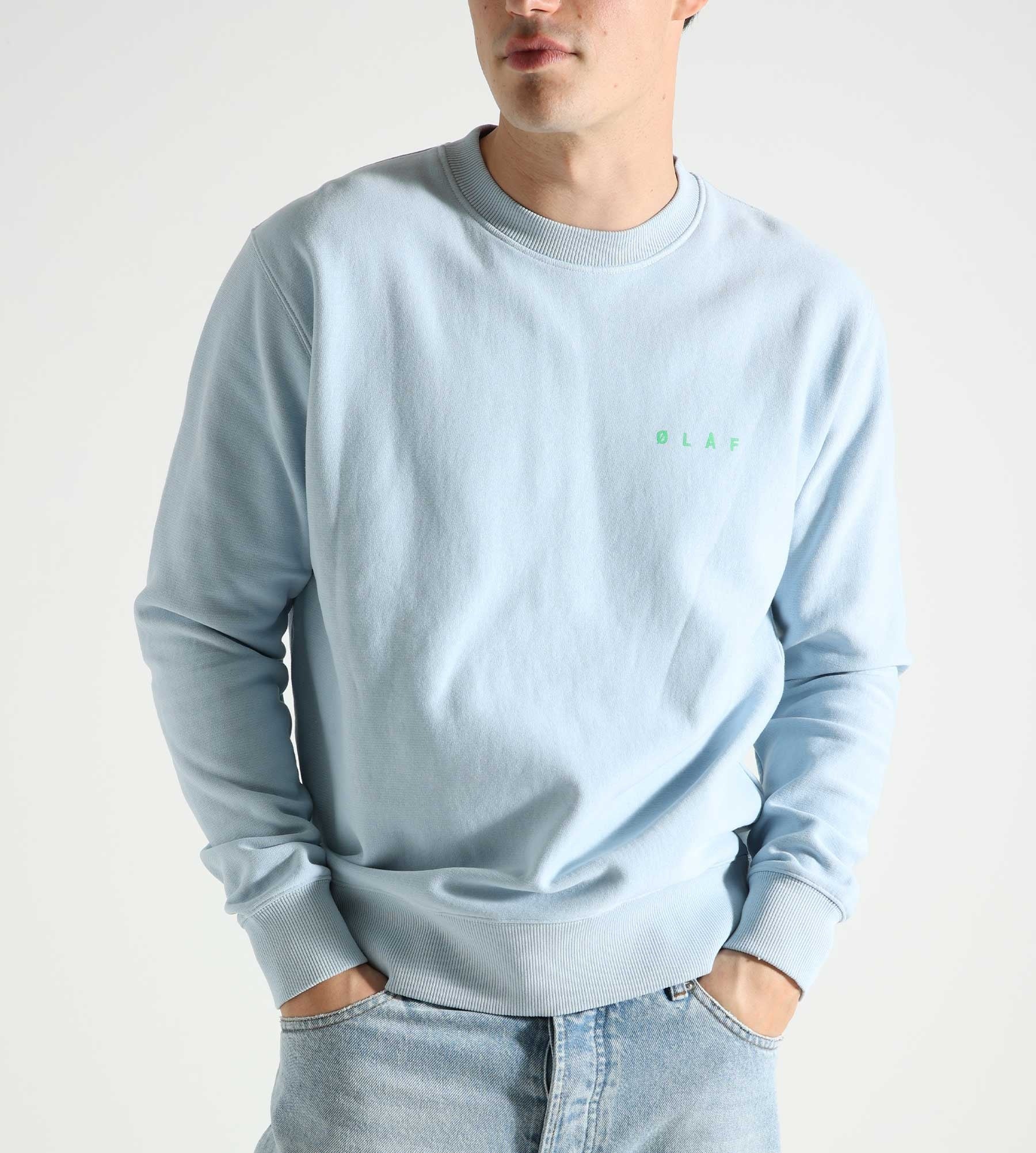 OLAF Face Crewneck Glacier Blue