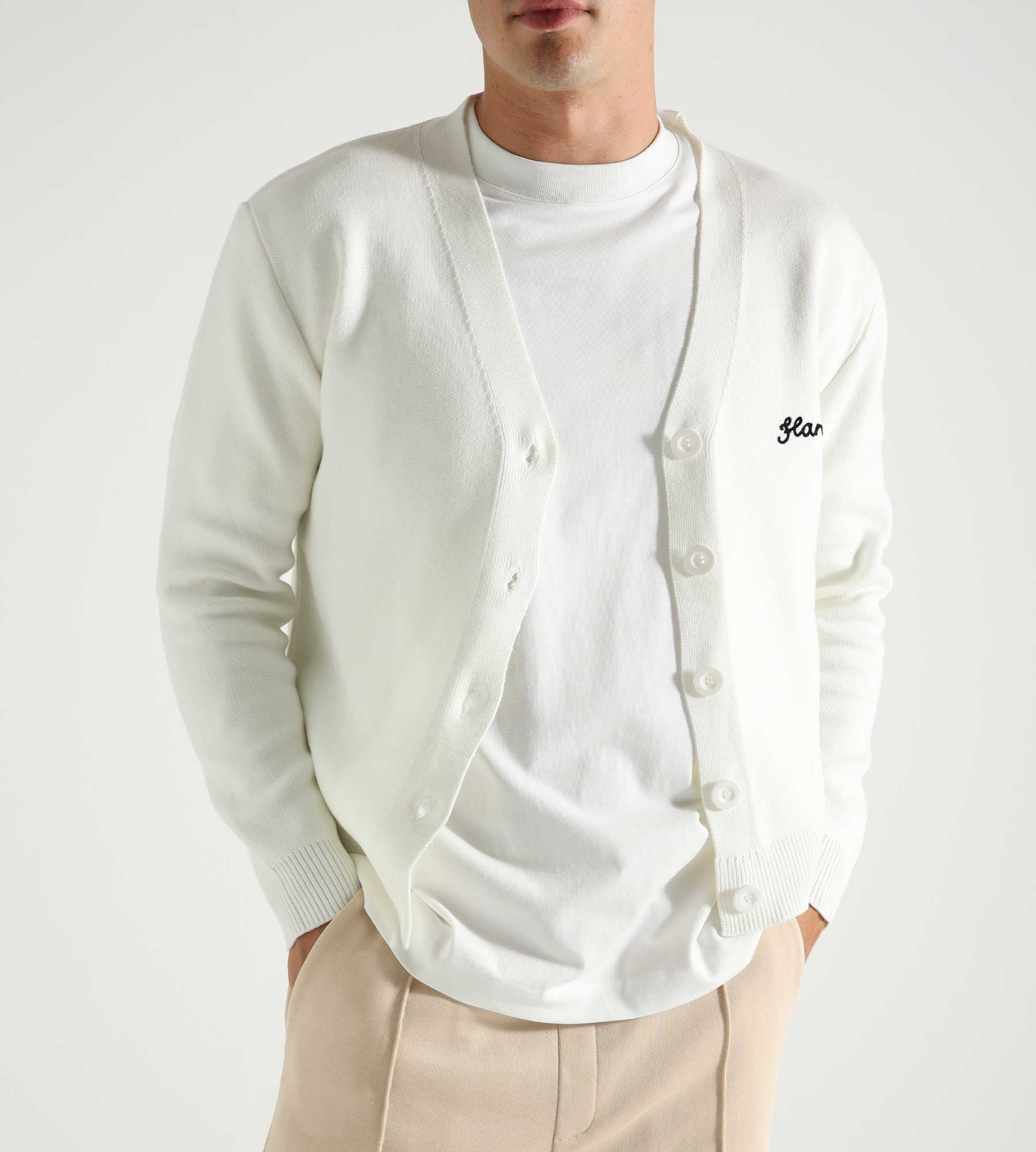 Flâneur Signature Cardigan Creme