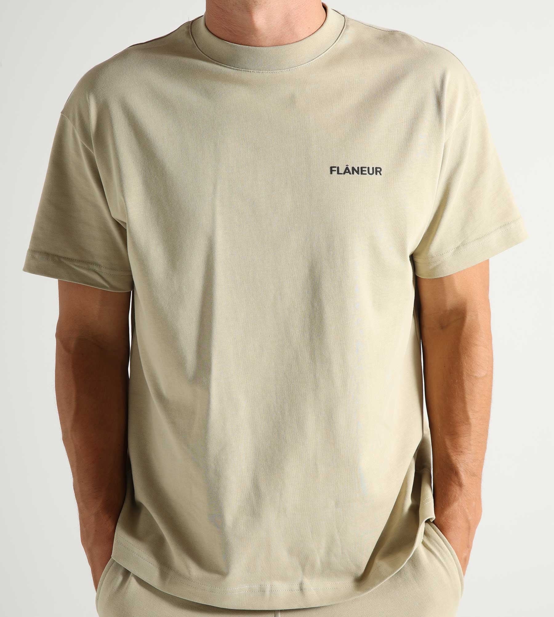 Flâneur Essential Logo T-Shirt Beige