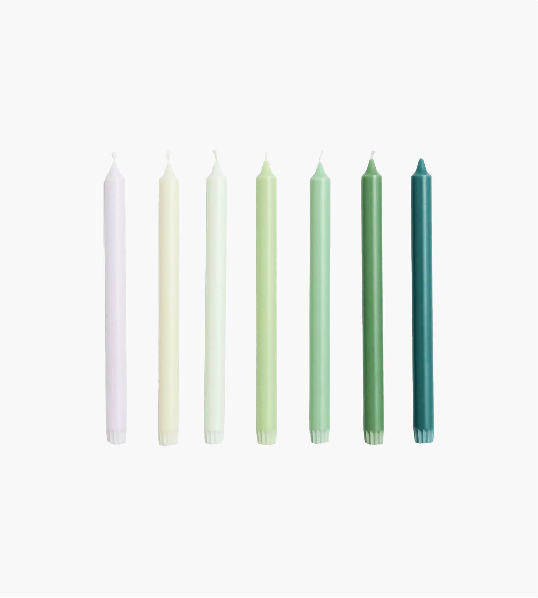 HAY Gradient Candle Set of 7 Greens