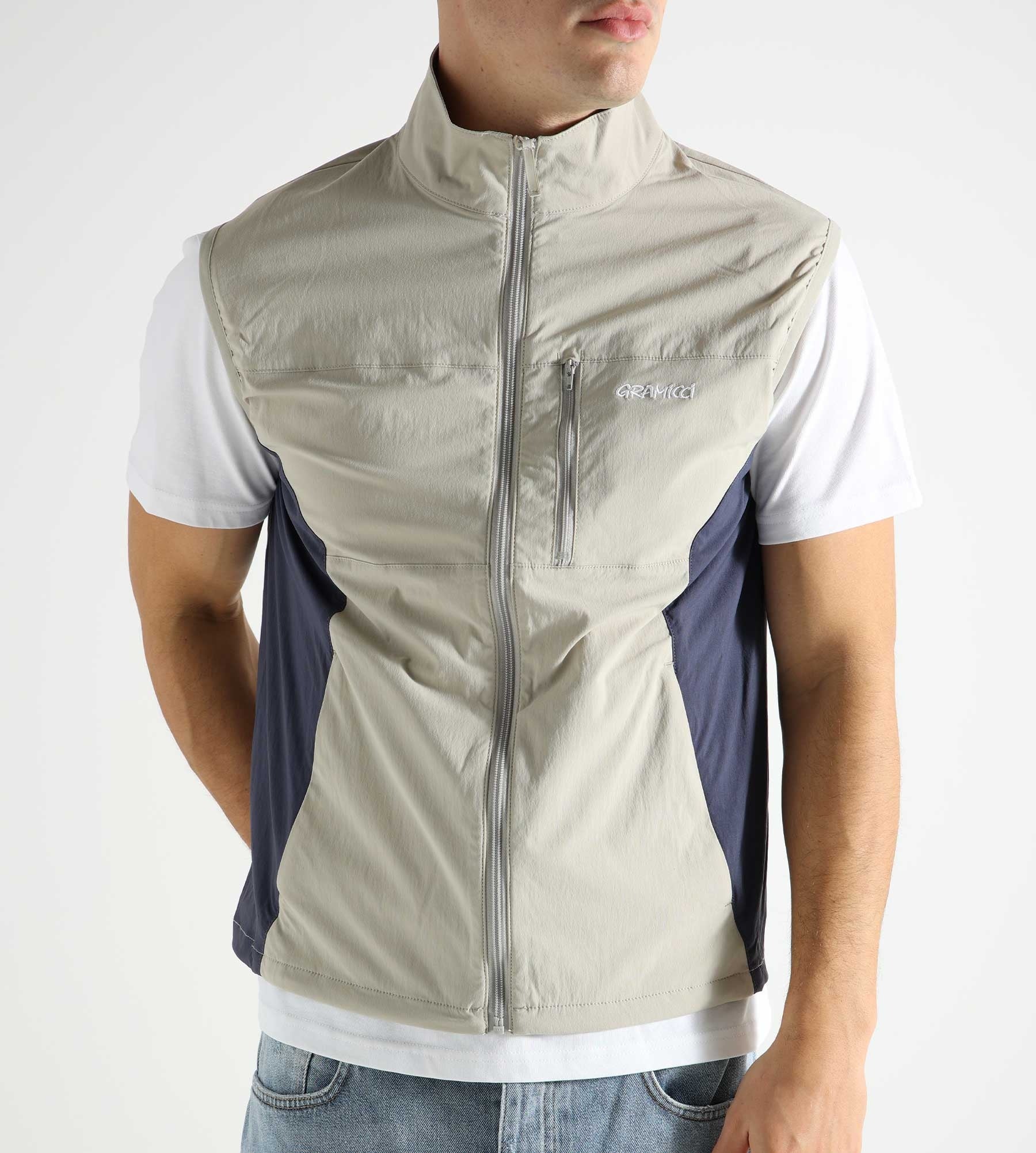 Gramicci Softshell Nylon Vest Stone Grey