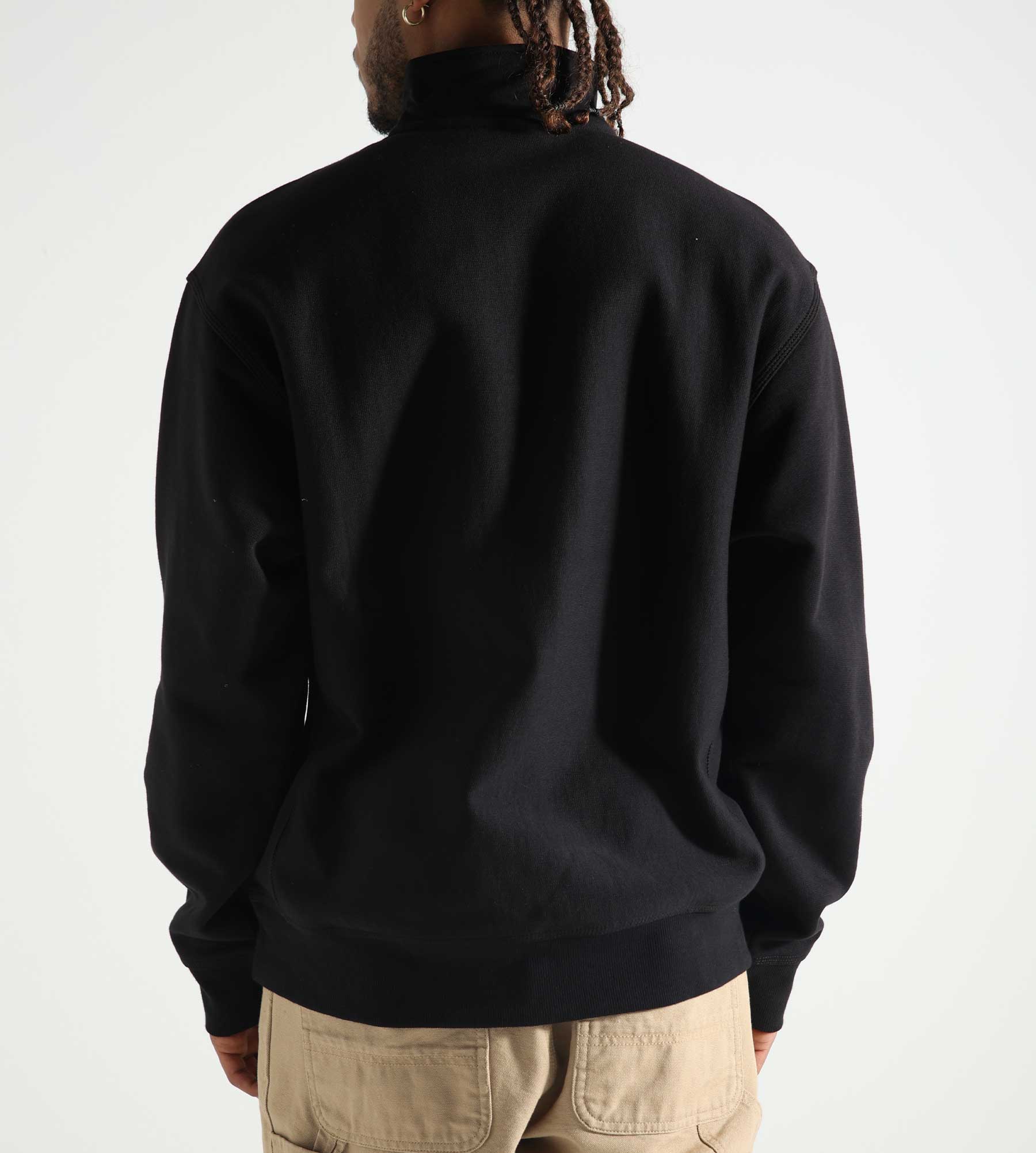 Carhartt WIP Half Zip American Script Sweater Black