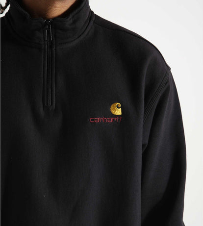 Carhartt WIP Half Zip American Script Sweater Black | Baskèts