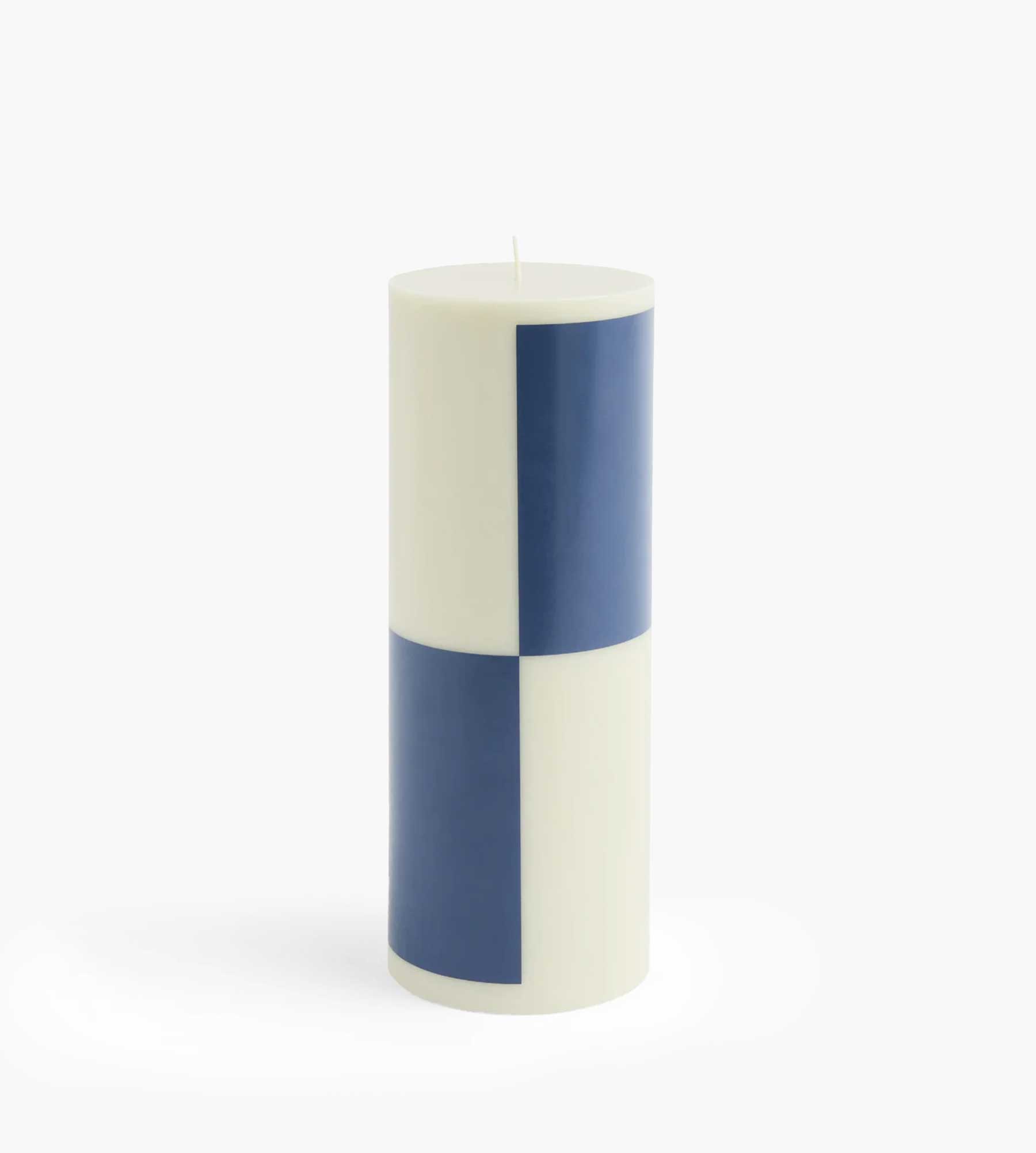 HAY Column Candle Large Milky Green Dark Blue