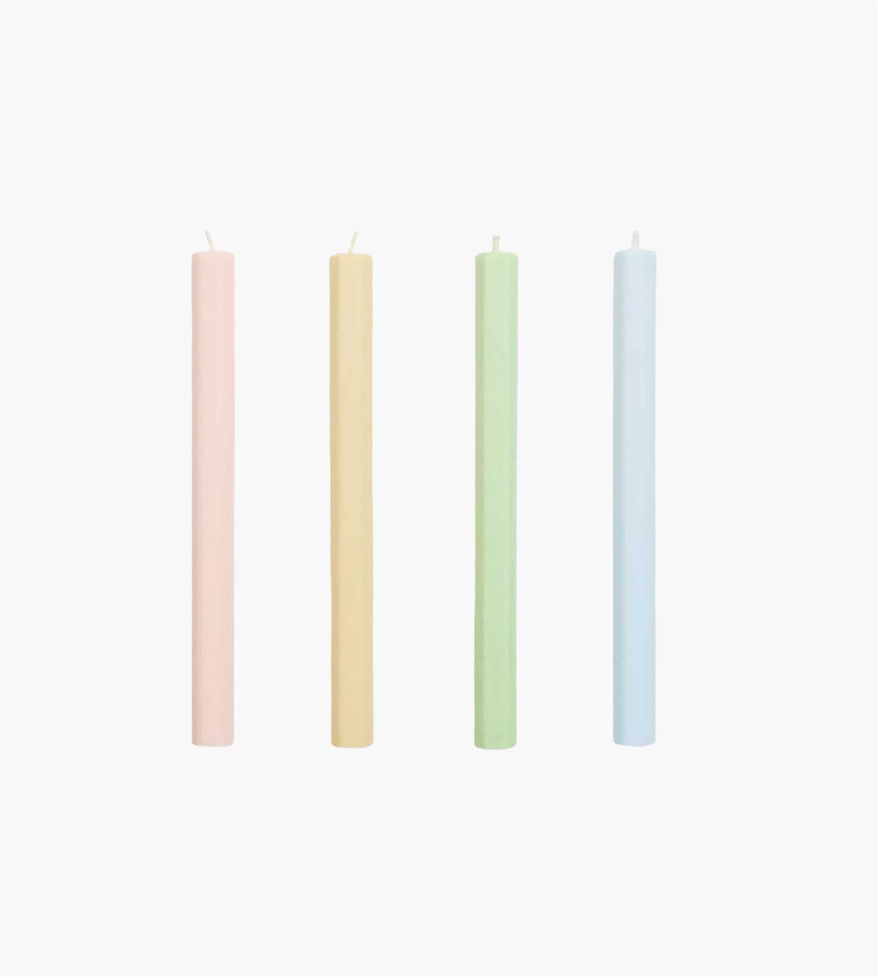 HAY Hexagon Candle Pastel Set of 4