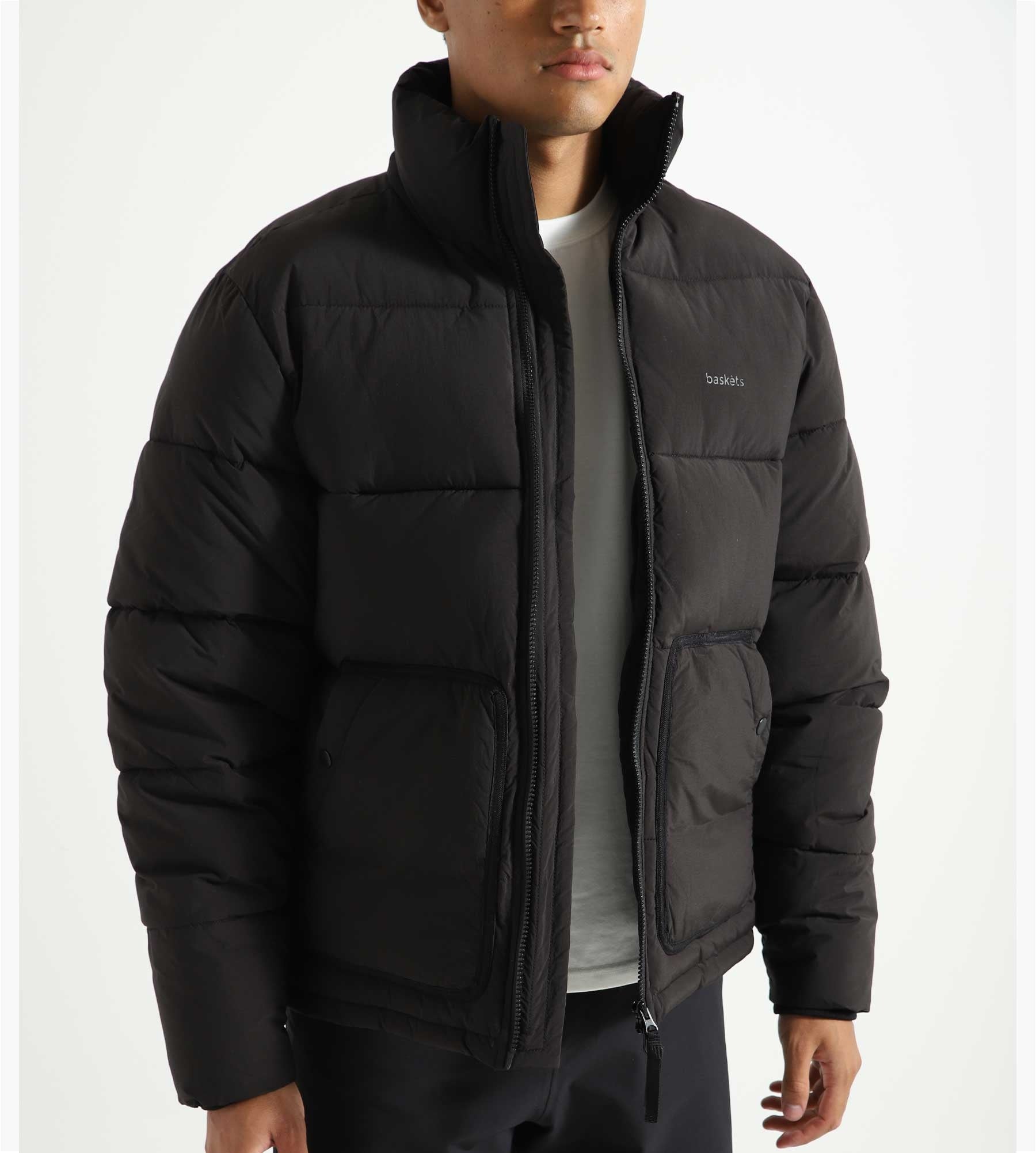 Baskèts Nylon Puffer Jacket Black