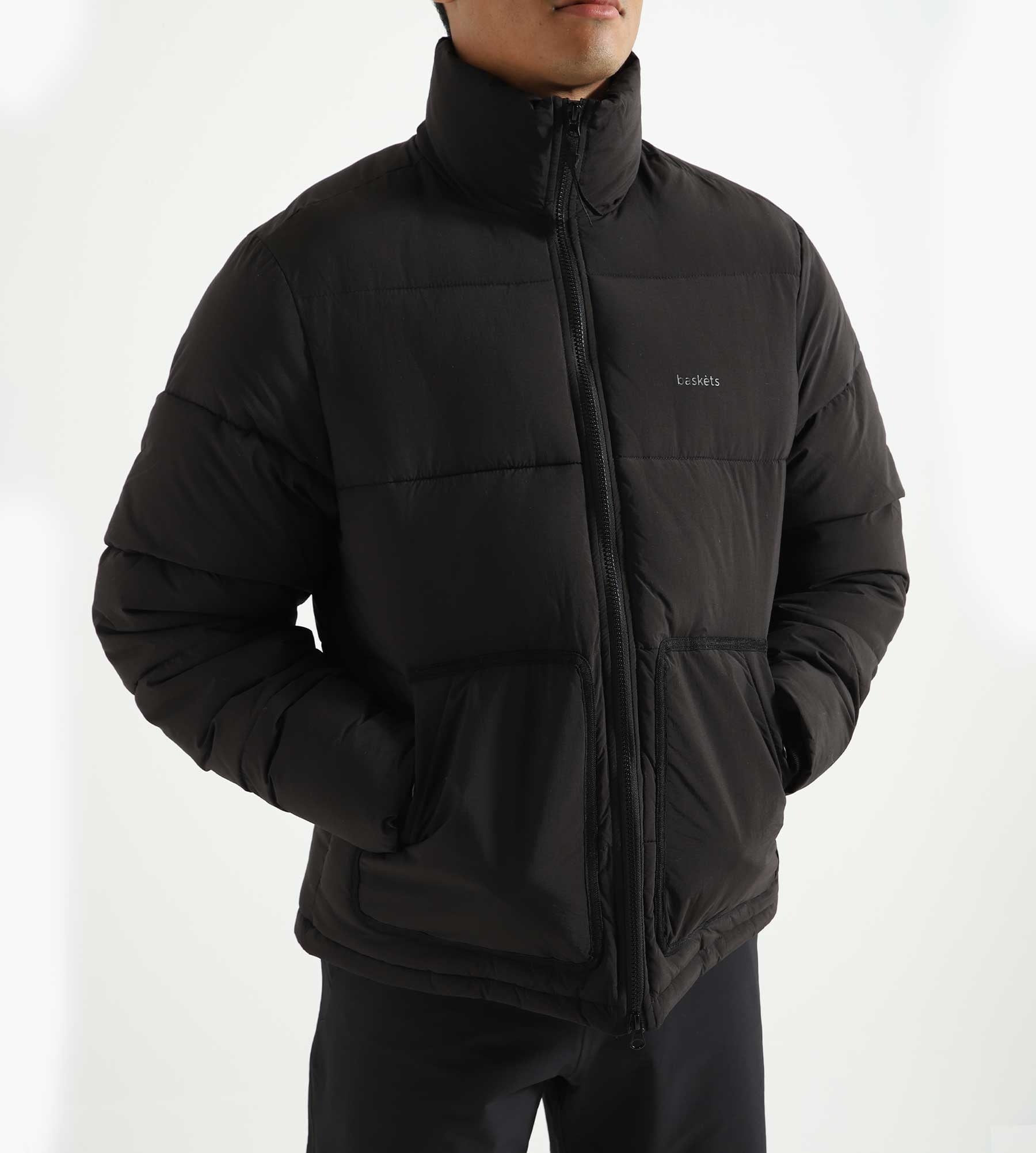 Baskèts Nylon Puffer Jacket Black