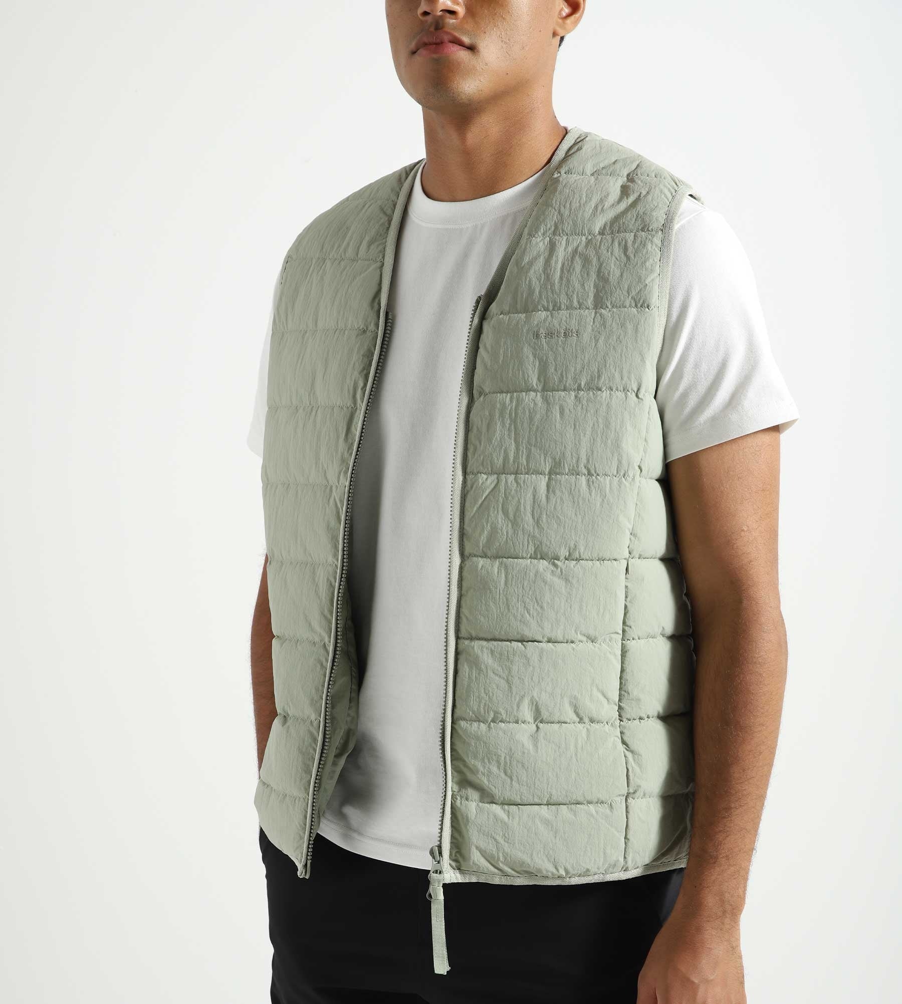 Baskèts Nylon Bodywarmer Sage Green