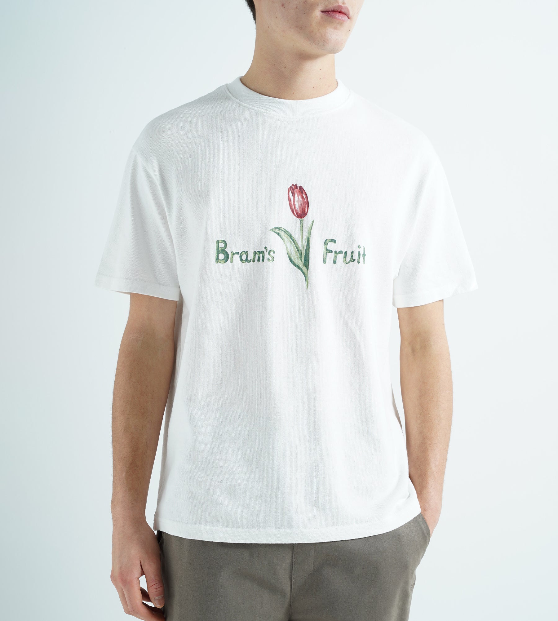 Bram's Fruit Tulip Aquarel T-Shirt White