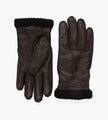Hestra Deerskin Primaloft Rib Dark Brown