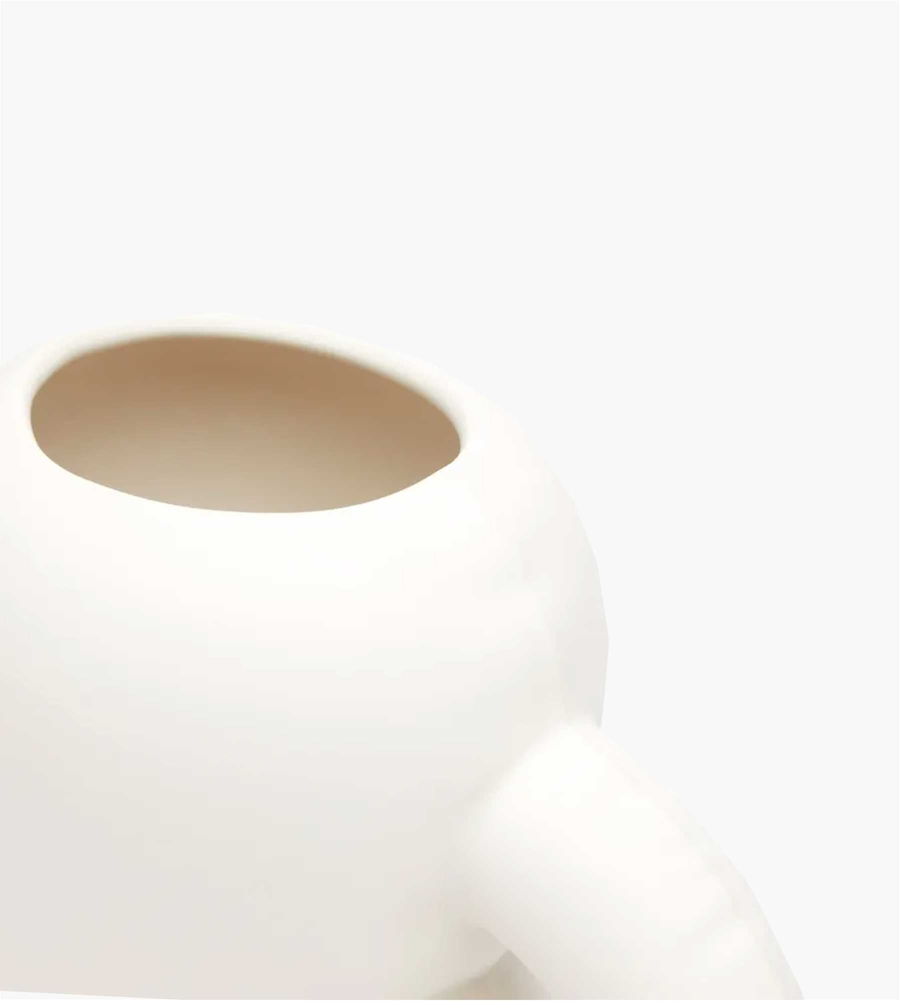 Home Studyo Vase Oscar Bone white