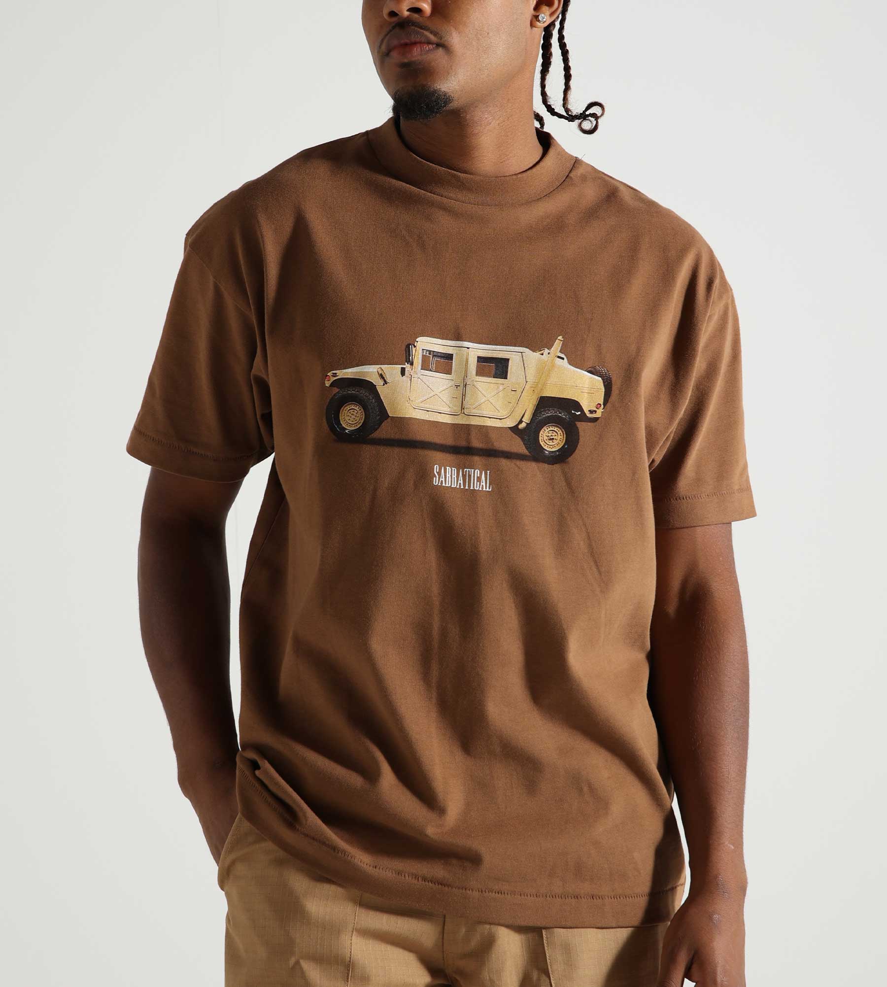 Sabbatical Hummer T-Shirt Mud Brown