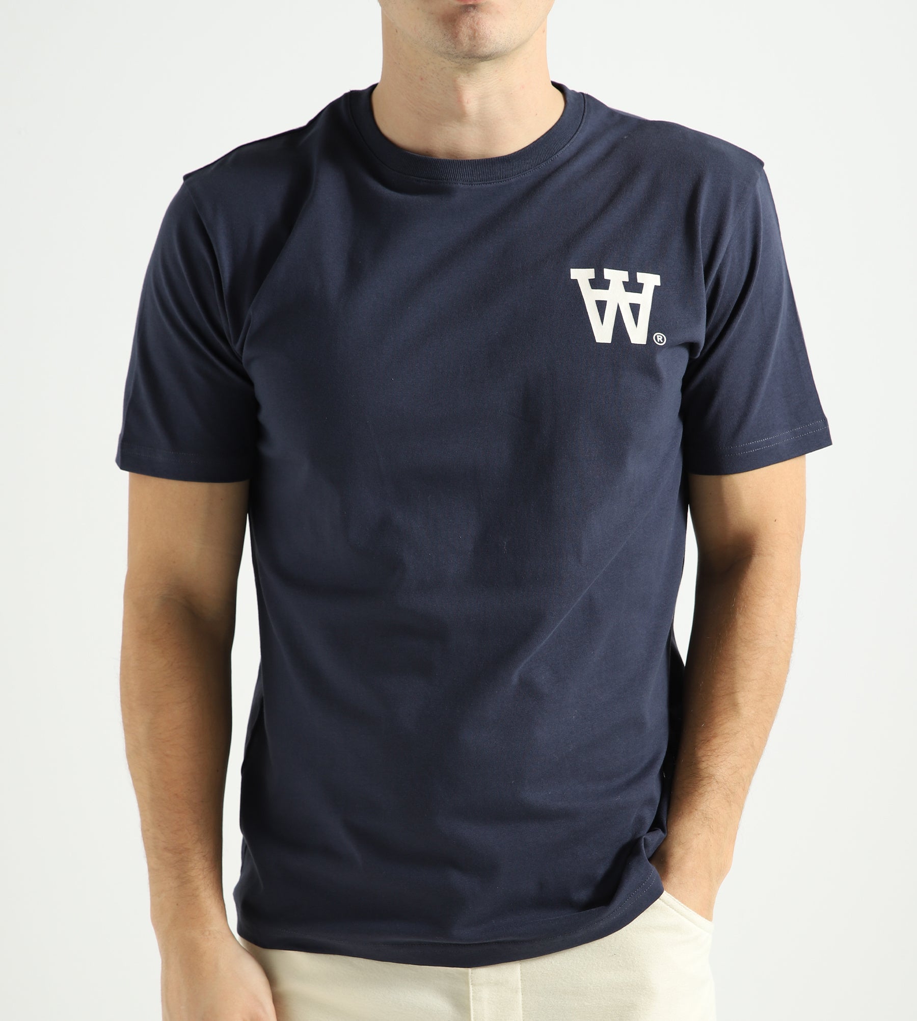 Wood Wood Ace AA Logo T-Shirt Eternal Blue