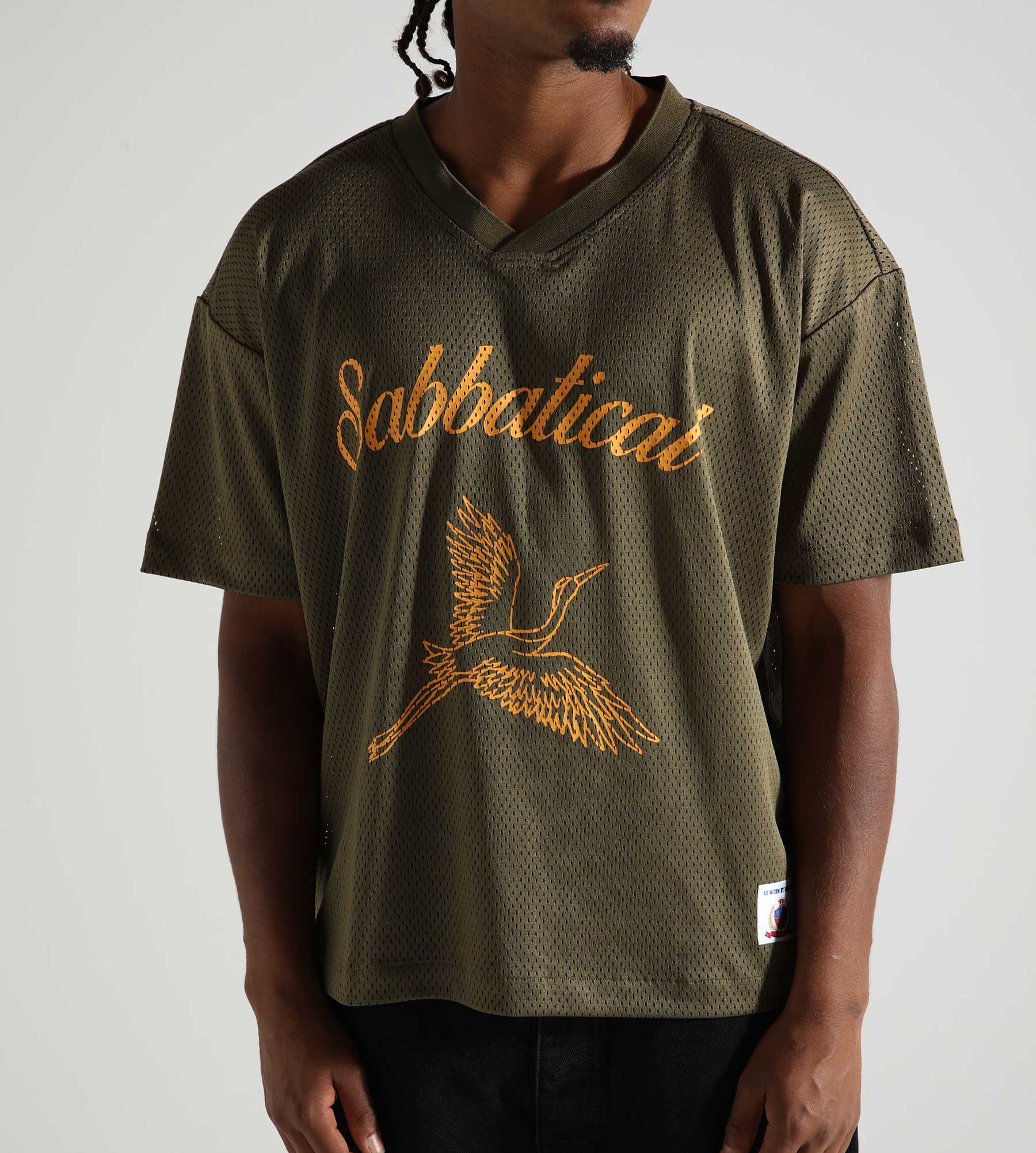 Sabbatical Crane Mesh Jersey Army Green