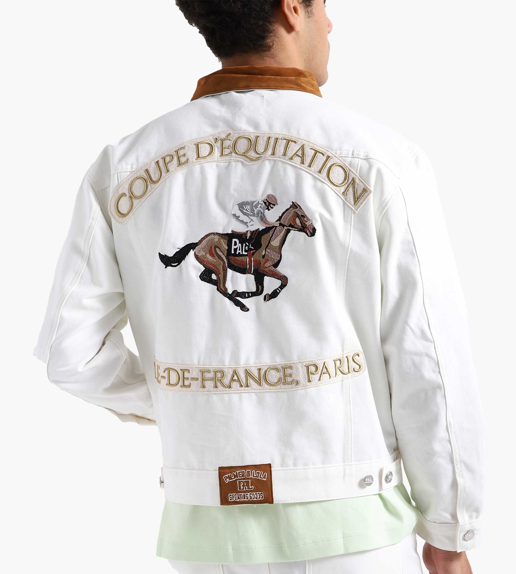 PAL Sporting Goods Off To The Races Riders Jacket Unbleached White 141