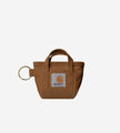 Carhartt WIP Mini Tote Bag Keychain Hamilton Brown