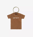 Carhartt WIP Mini Script T-shirt Keychain Hamilton Brown