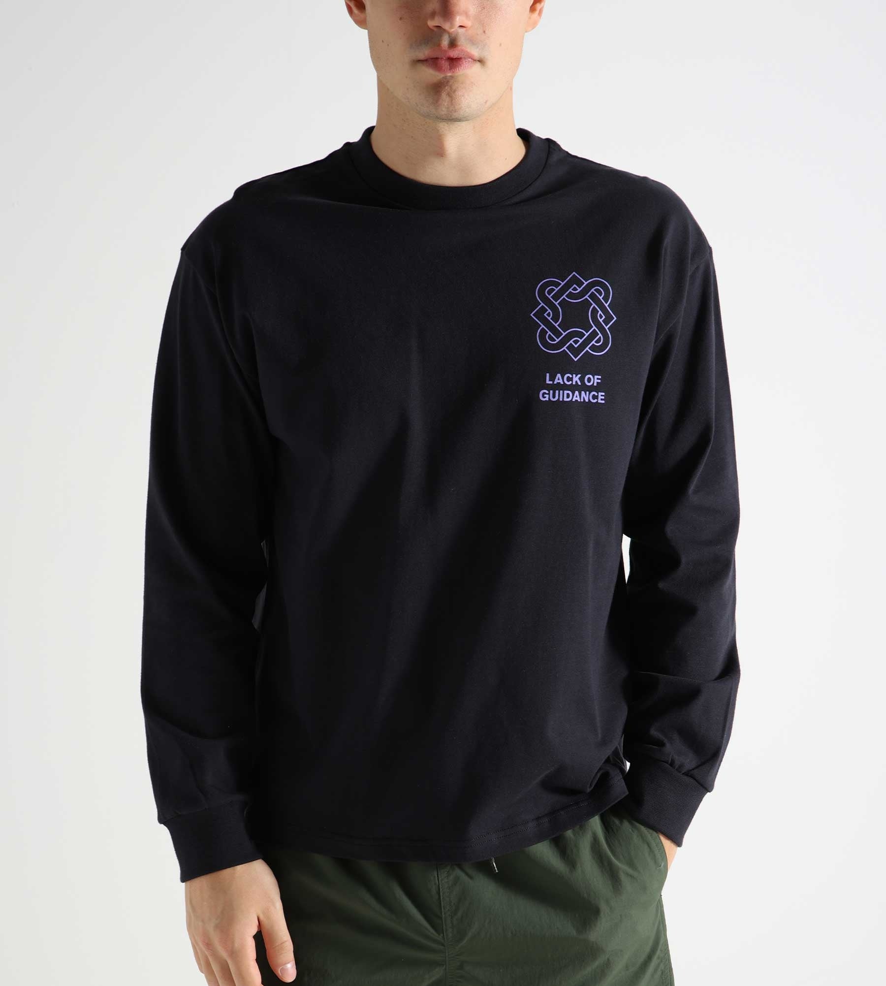 Lack of Guidance Logo Longsleeve Navy